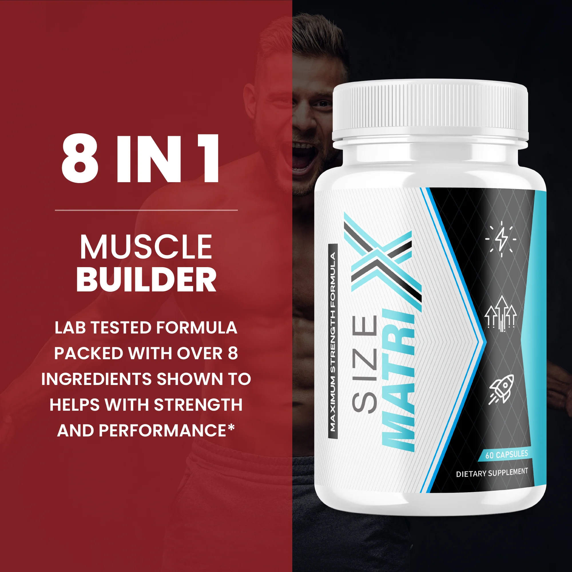 (5 Pack) Size Matrix Extra Strength Formula Peak Performance Dietary Supplement (300 Capsules)