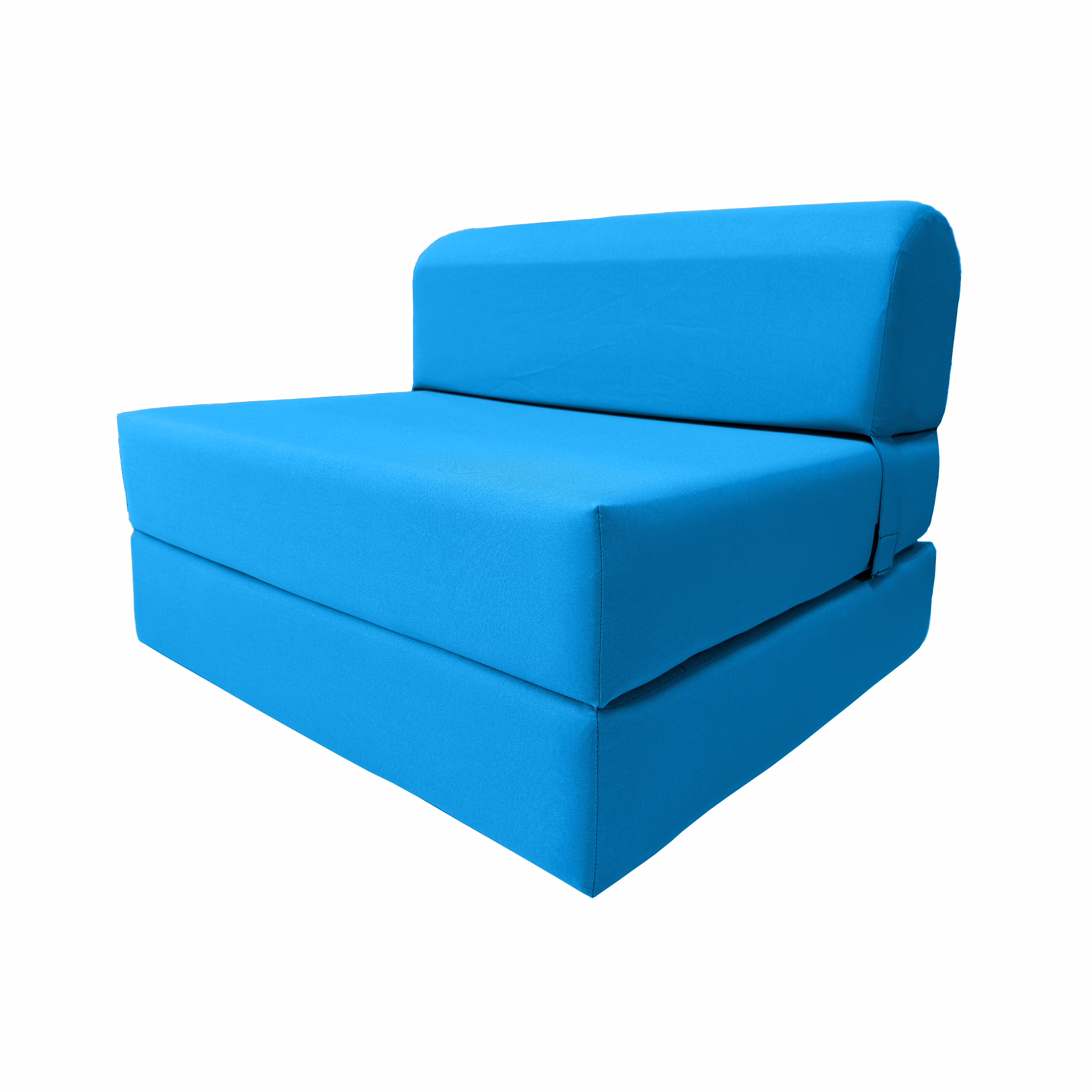 Turquoise Sleeper Chair Folding Foam Beds, Portable Studio Sofa Guest Bed, 6 x 32 x 70