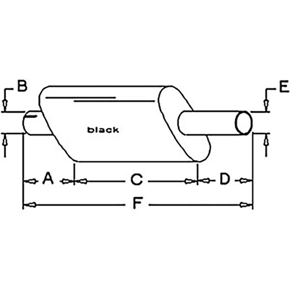 RAParts 237397 Oval Muffler Fits Allis Chalmers D17