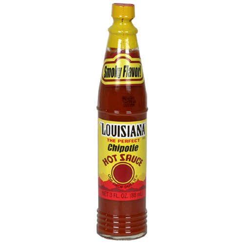 Louisiana Chipotle Pepper Hot Sauce, 3-Ounce Bottles (Pack of 12)