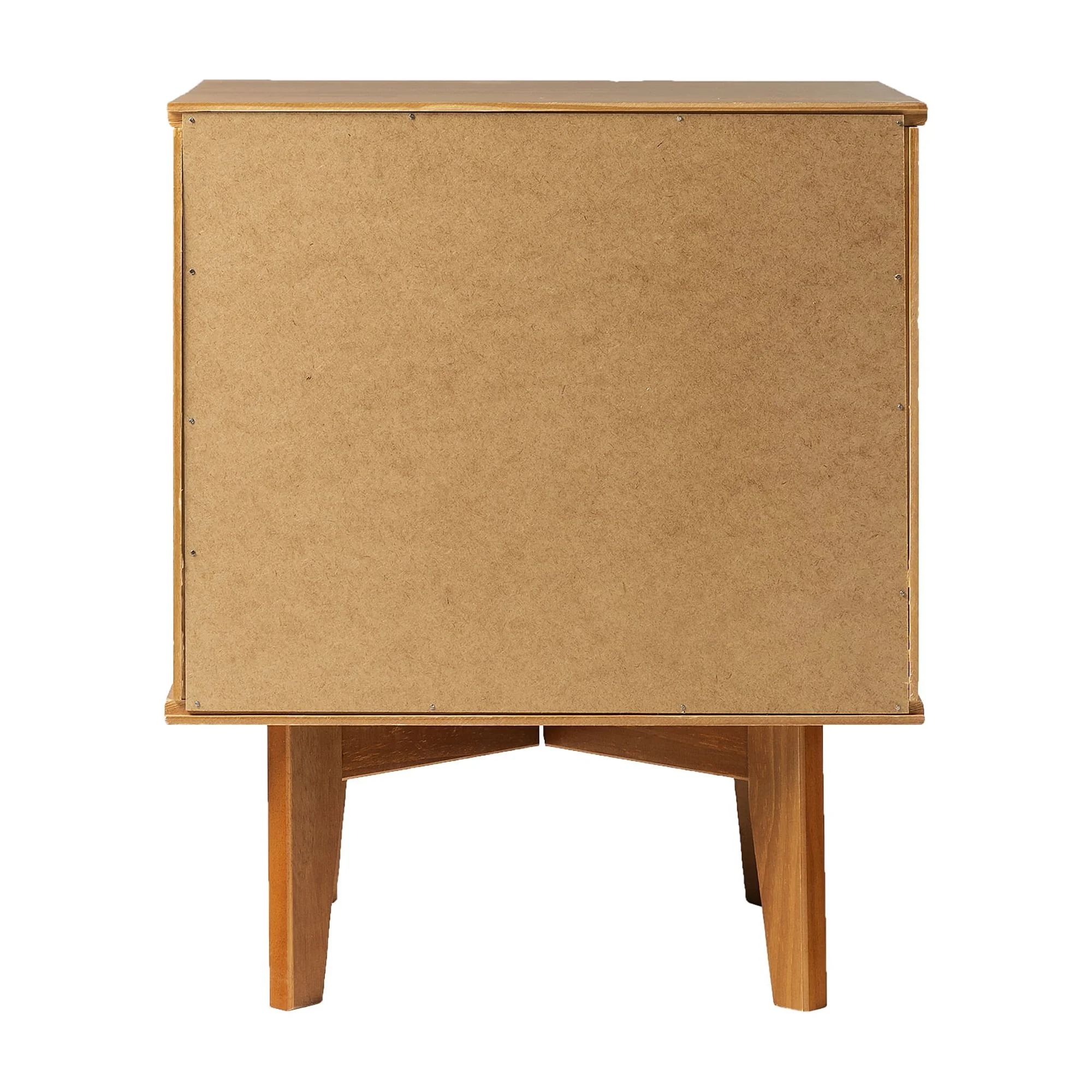 Walker Edison Sonoma 2-Drawer Nightstand, Caramel