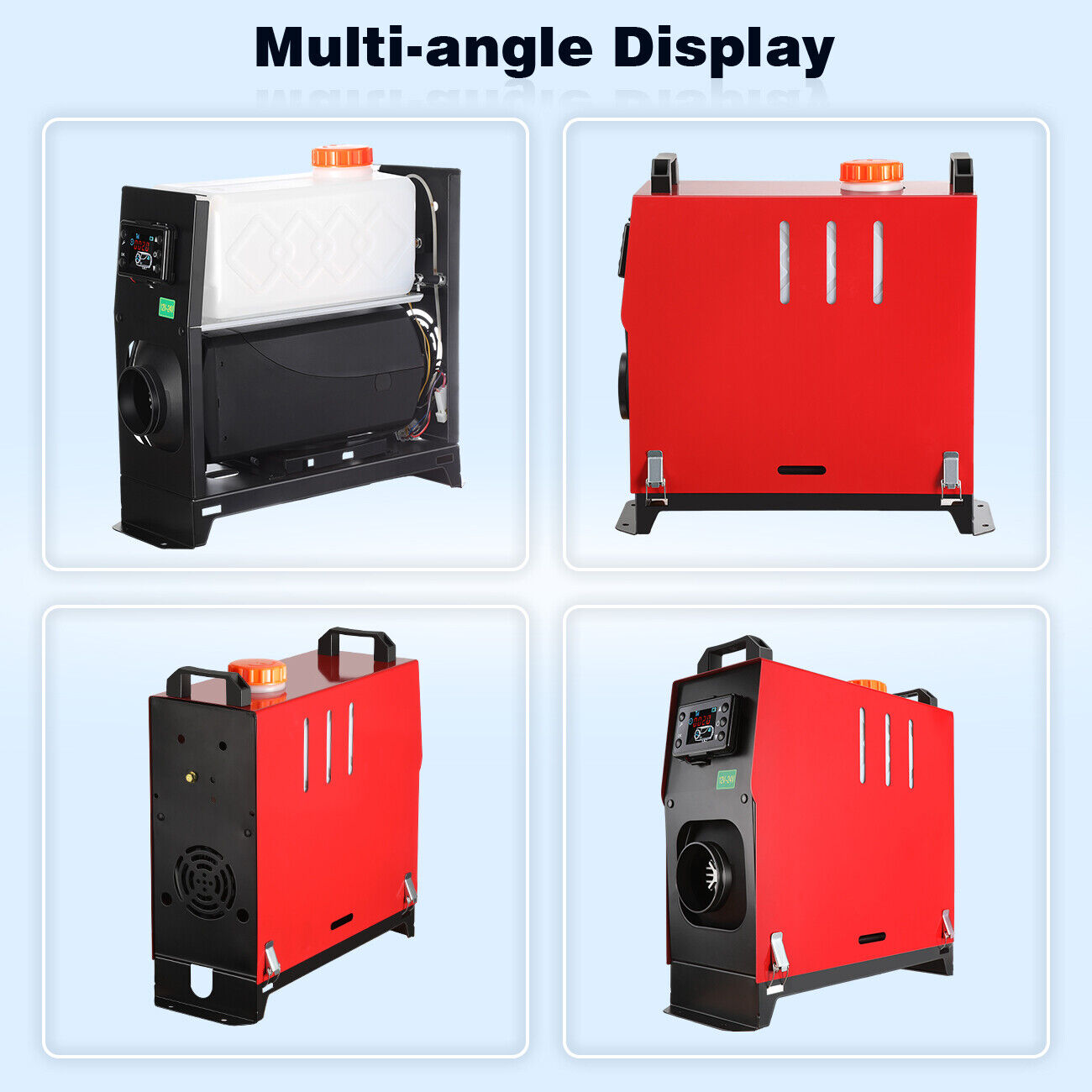 2Pcs 8KW 12V Air Diesel Heater w/ LCD Switch Car Boat Truck Quiet Parking Heater