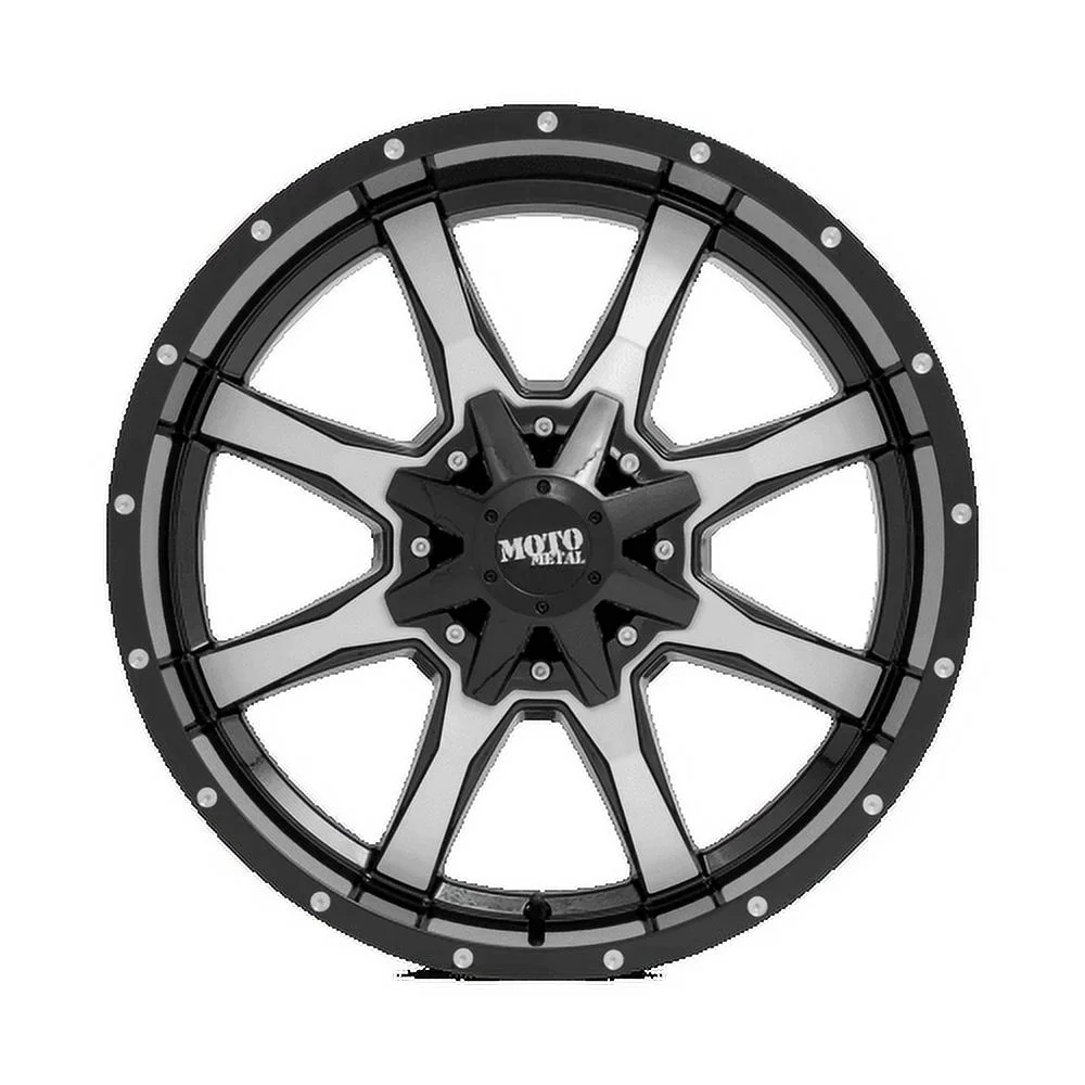 Moto Metal Cast Aluminum Rim MO970 20X10 6X135/5.5 G-BLK MACH 12MM, MO97021067312
