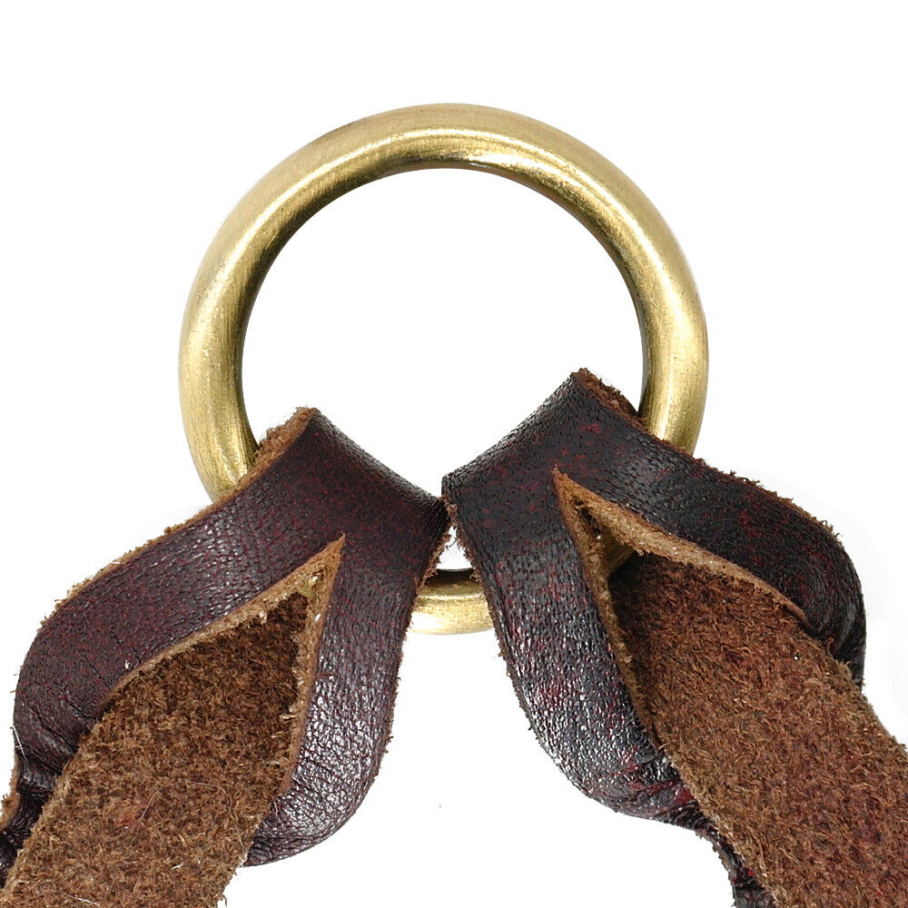 2 Way Braided Leather Dog Leash Double Coupler Splitter Walking Lead Twin Dogs