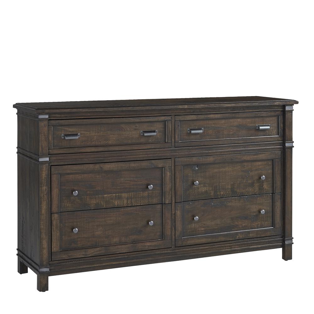 American Woodcrafters Farmwood Six Drawer Dresser