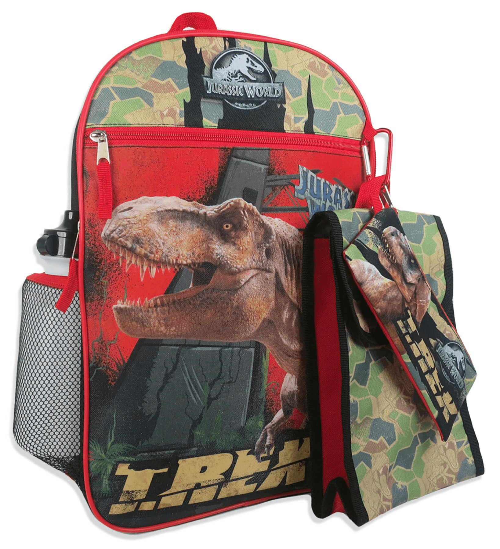 Backpack - Jurassic World - 5-Piece Combo Set New 42867