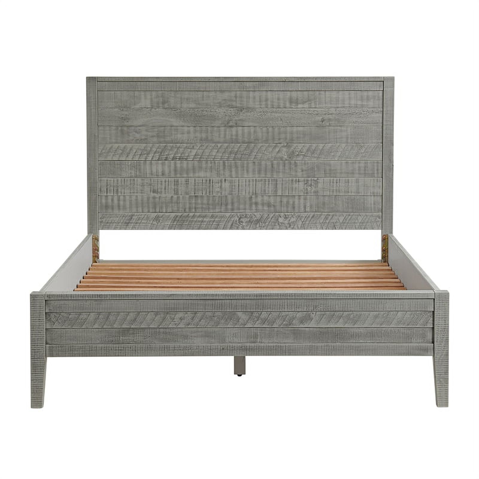 Arden Panel Wood Queen Bed/Driftwood Gray