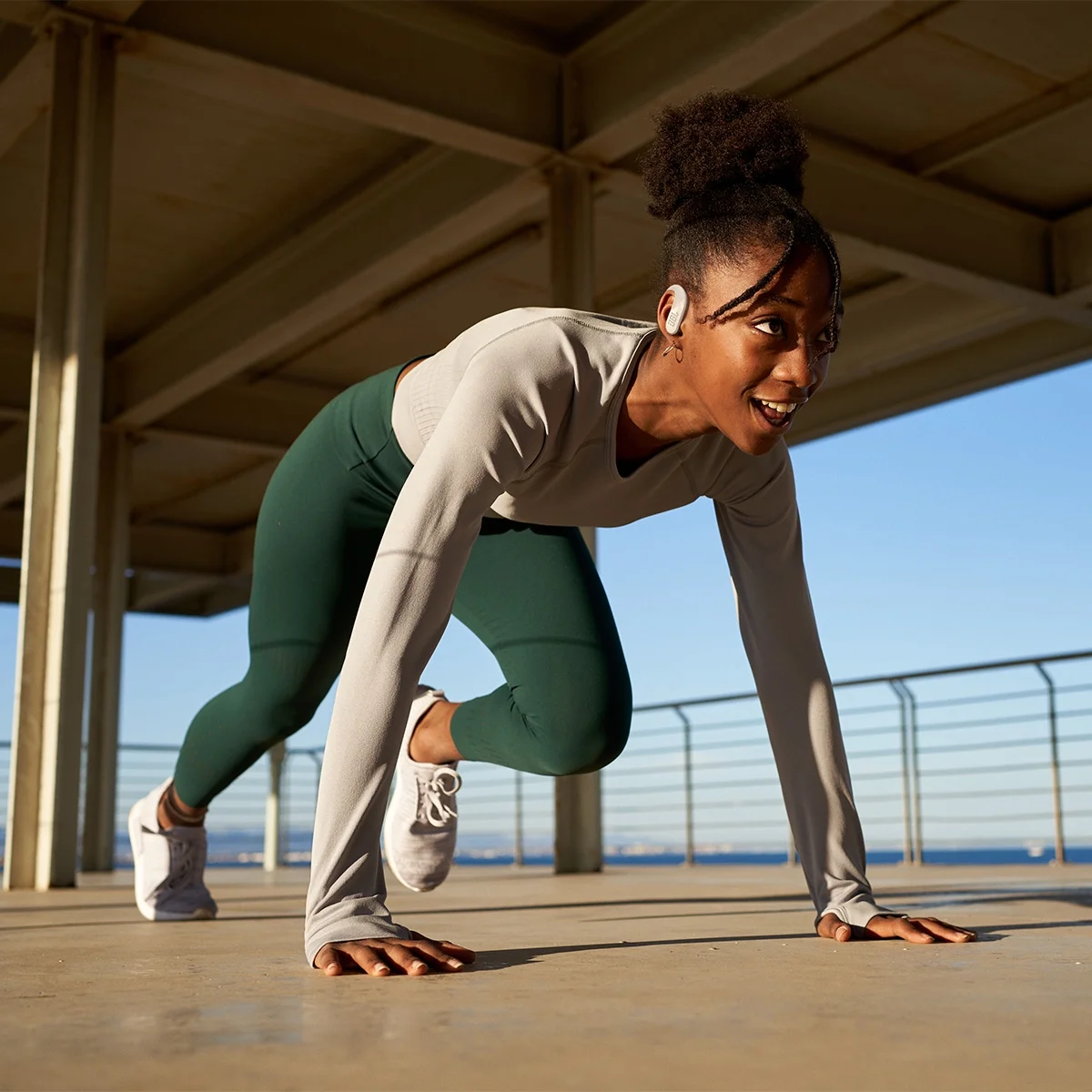 JBL Endurance Peak 3 Dust and Water Proof True Wireless Active Earbuds (White)