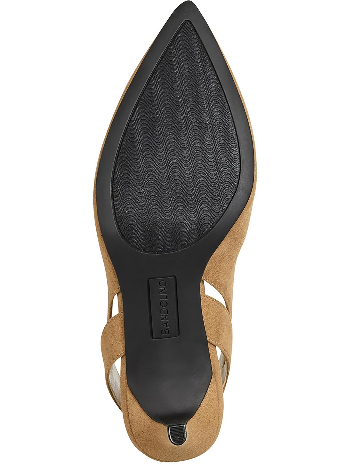 Bandolino Womens Gayel 2 Faux Suede Evening Slingback Heels