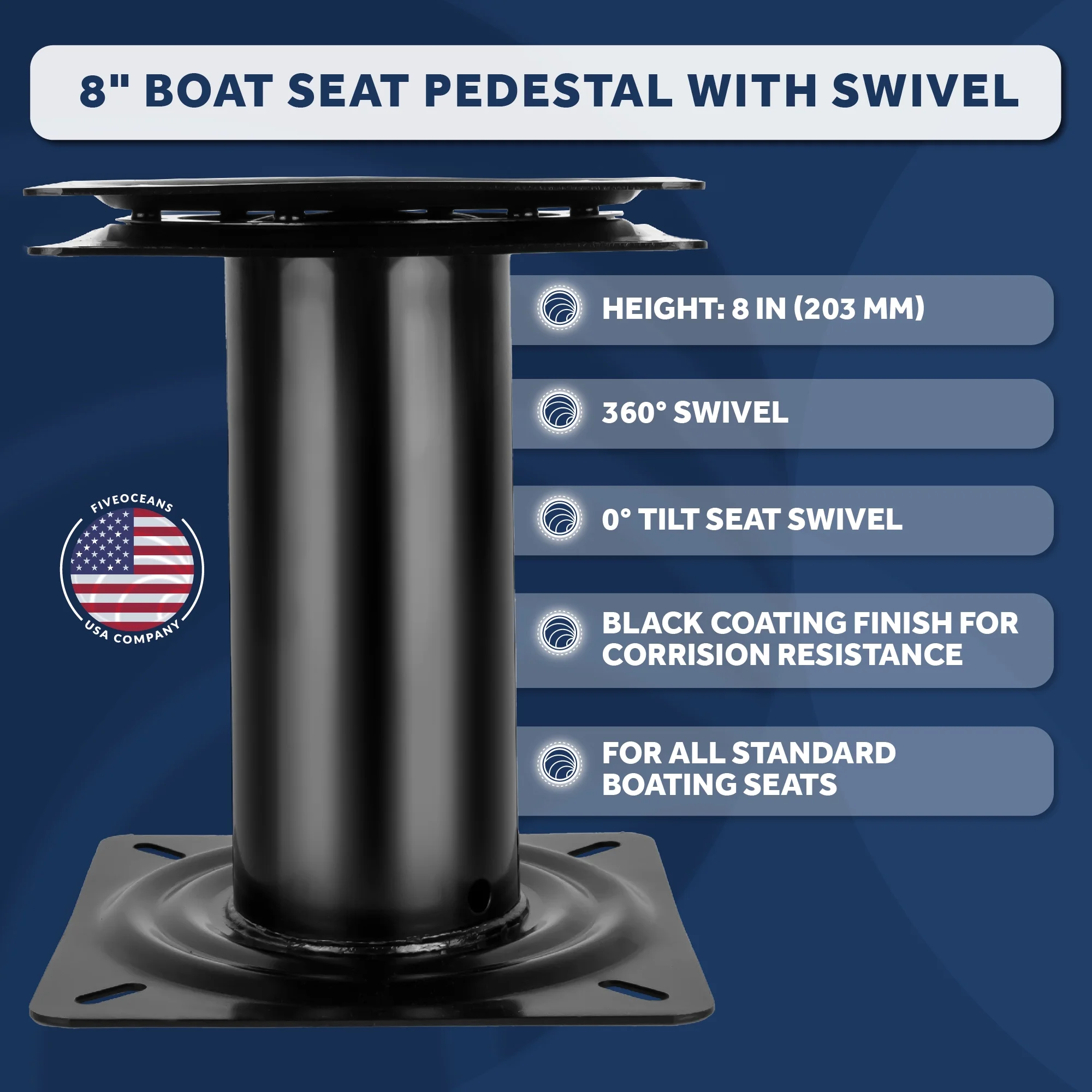 Five Oceans Boat Seat Pedestals, 8