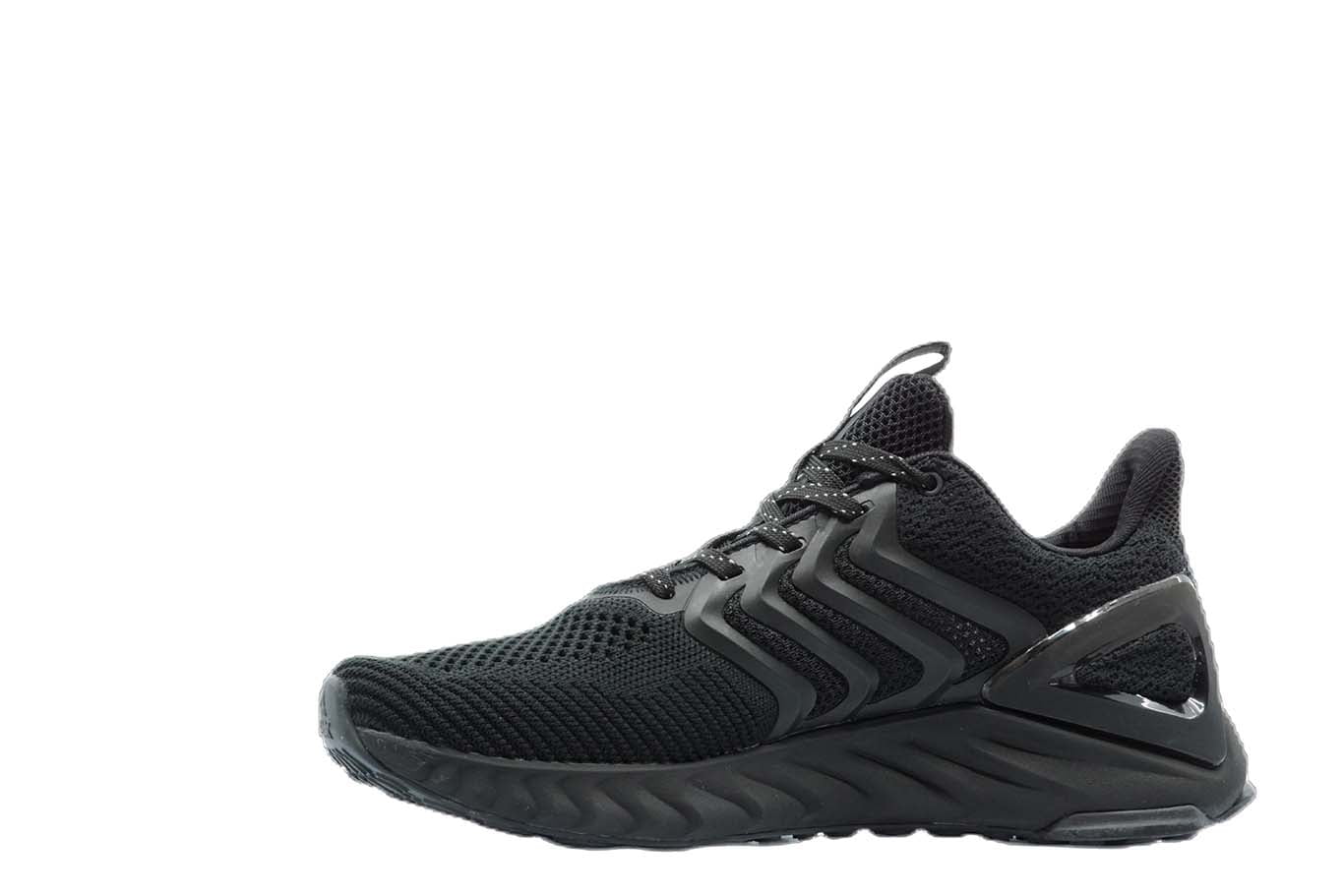 [E92557] Mens Peak Taichi Natural Black Running Shoes - 6