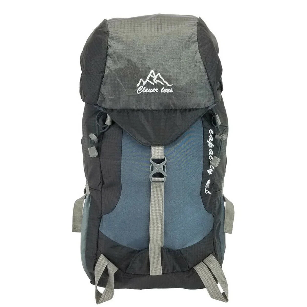 Black 45L Multifunction USB charging Backpack Water Resistant Camping Hiking Bag