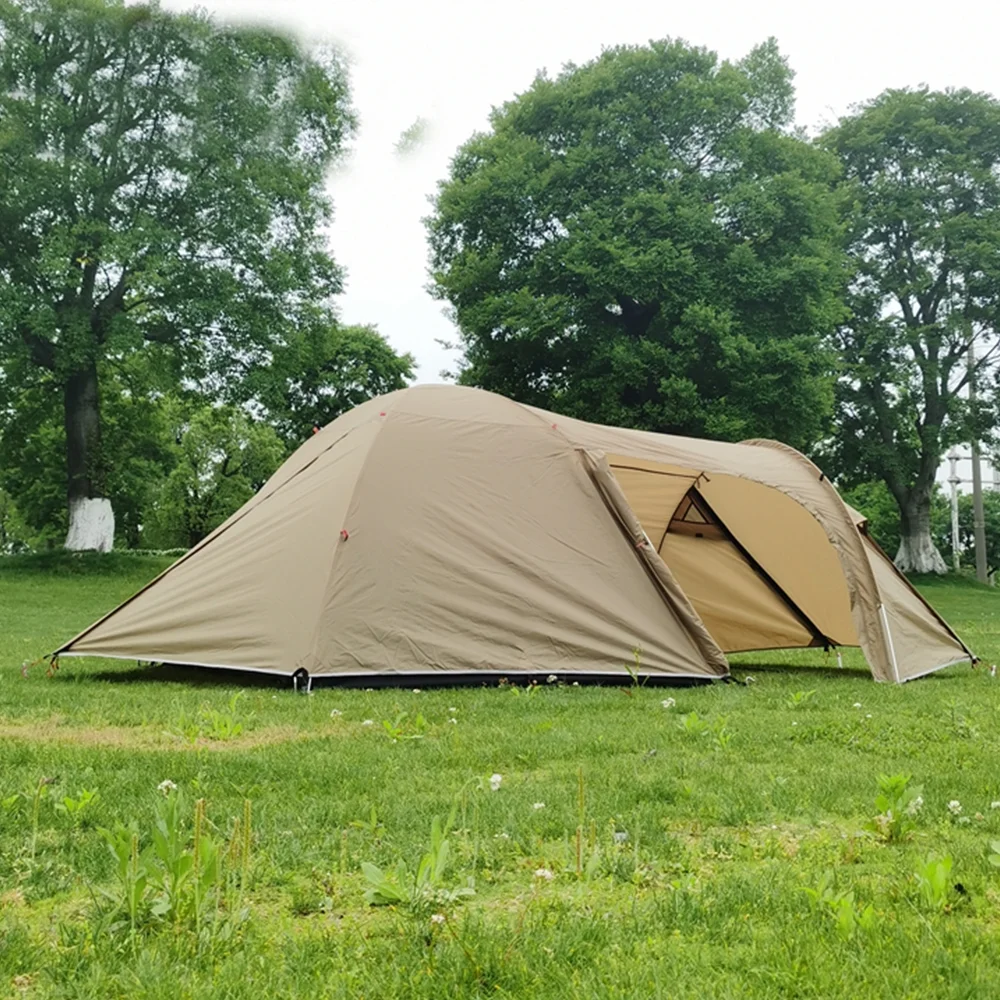 Waterproof Family Camping Tent 3 Person Weight Double Layer 1 Bedroom One Living Room