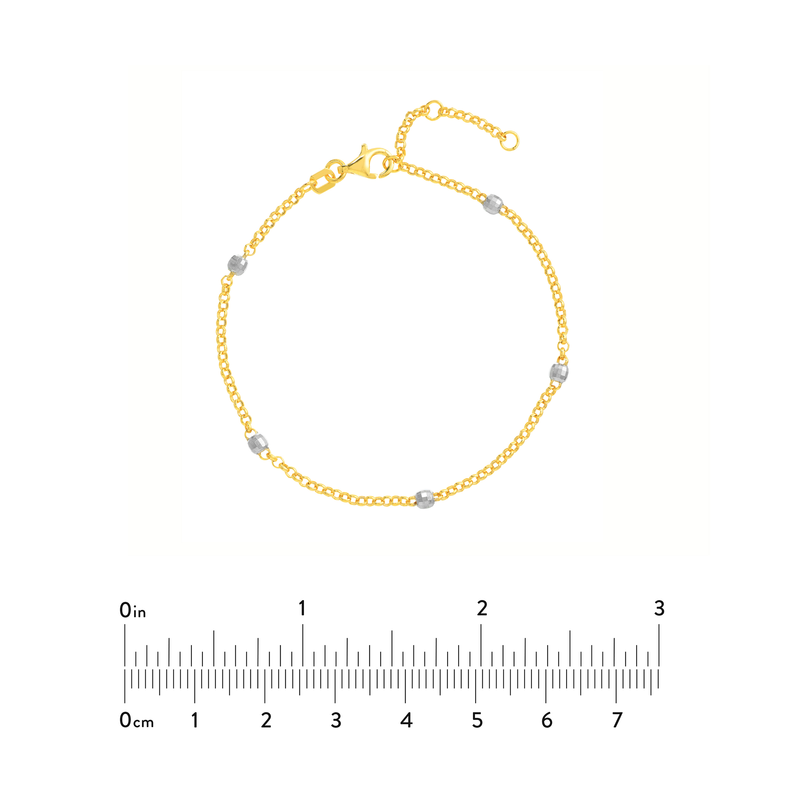 14K Two-Tone Gold 7.25