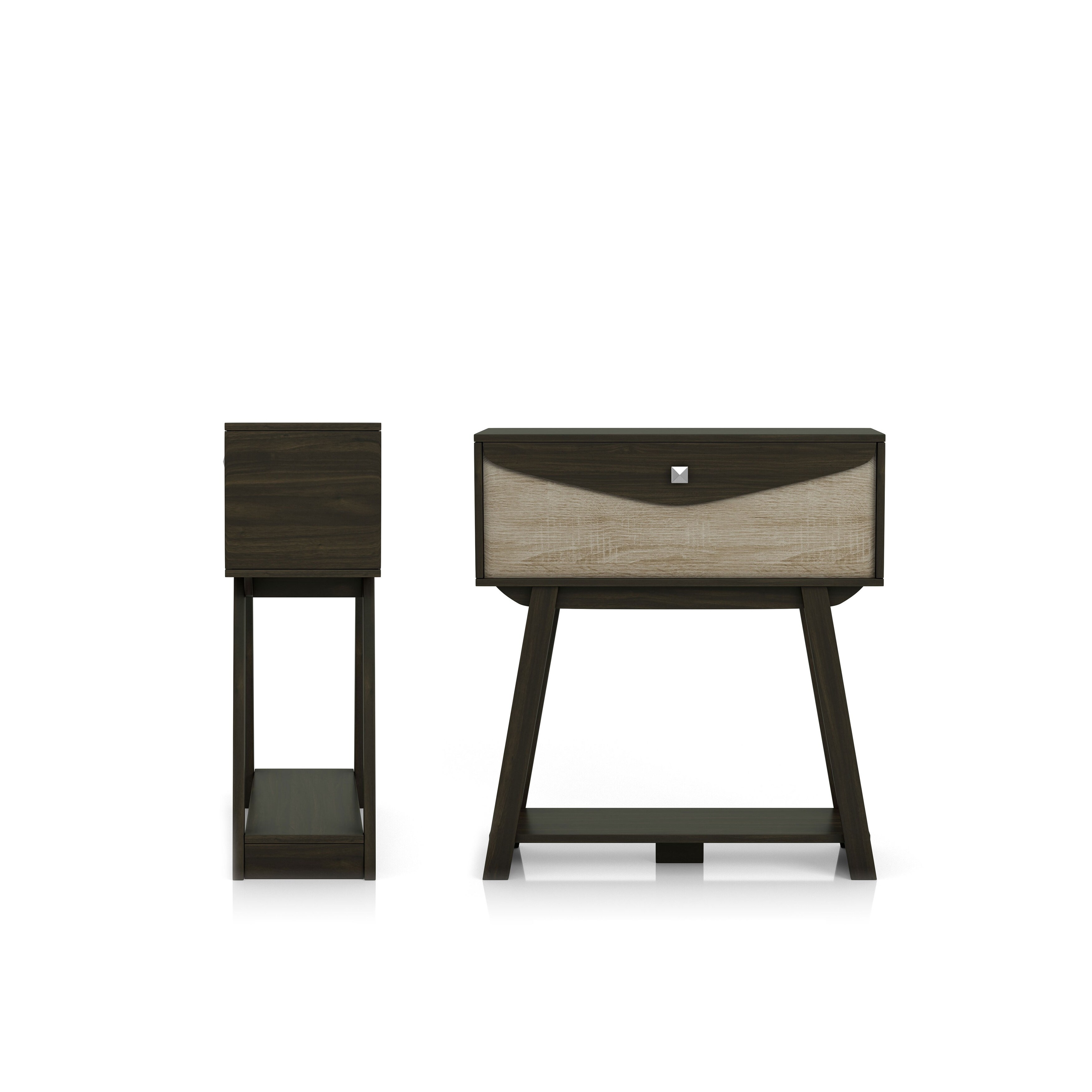 Denhour DH BASIC Modern 32-inch 1-shelf 1-drawer Console Table by  Wenge Wenge Finish