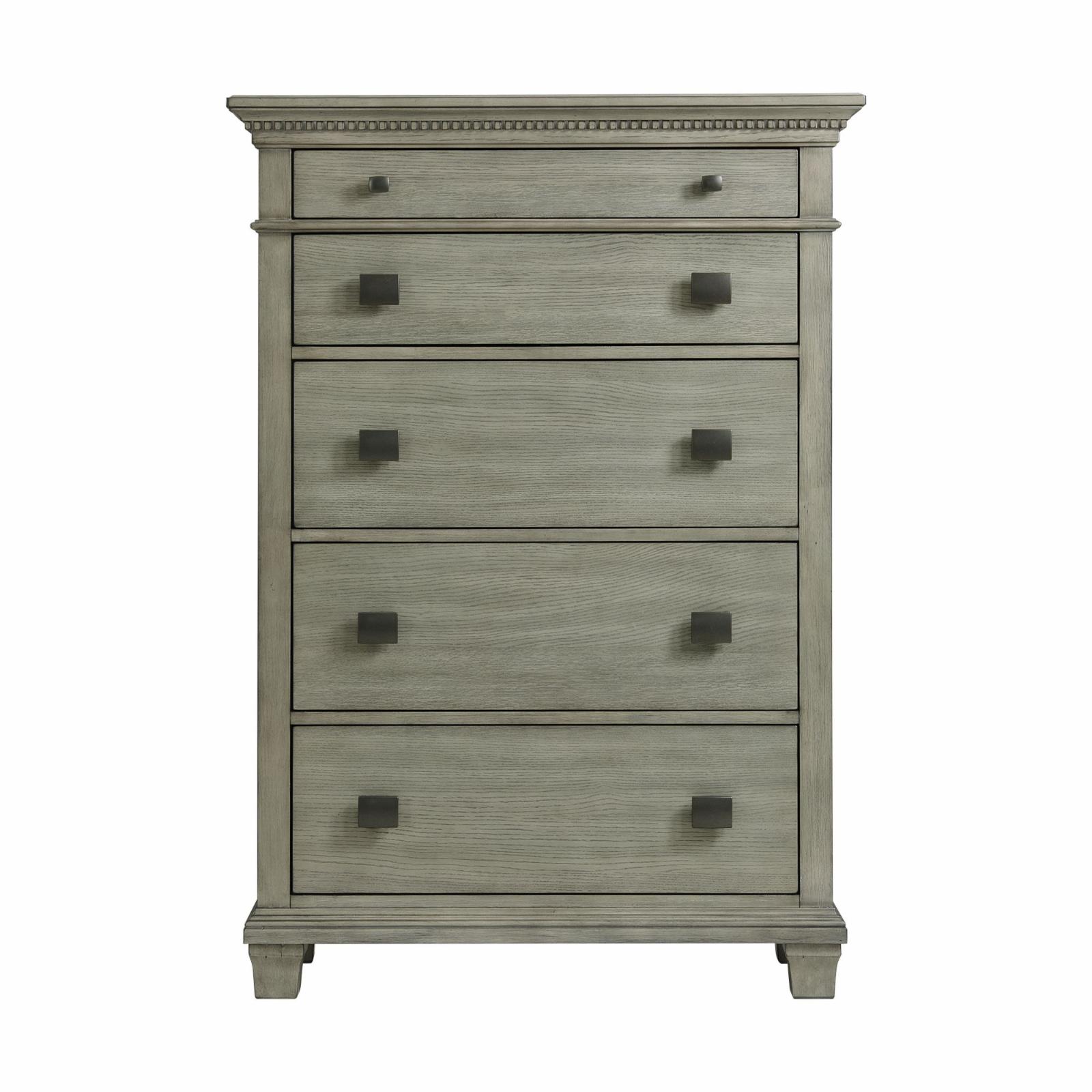 Picket House Furnishings Clovis 5-Drawer Chest in Grey