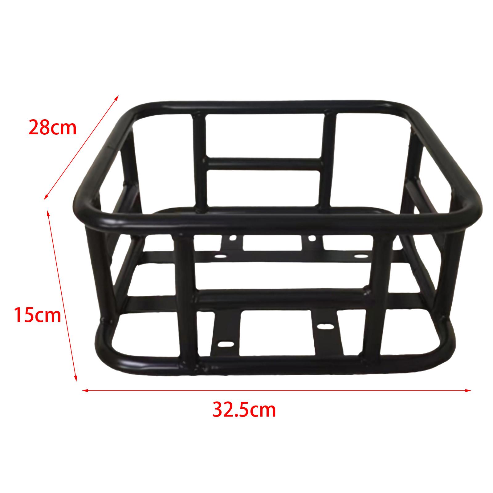 Large Capacity Iron Cargo Rack Bag - Sturdy Rear Bike Basket for Convenient Storage Easy Installation, Durable & Lightweight A Must-have Mountain Bike Accessory