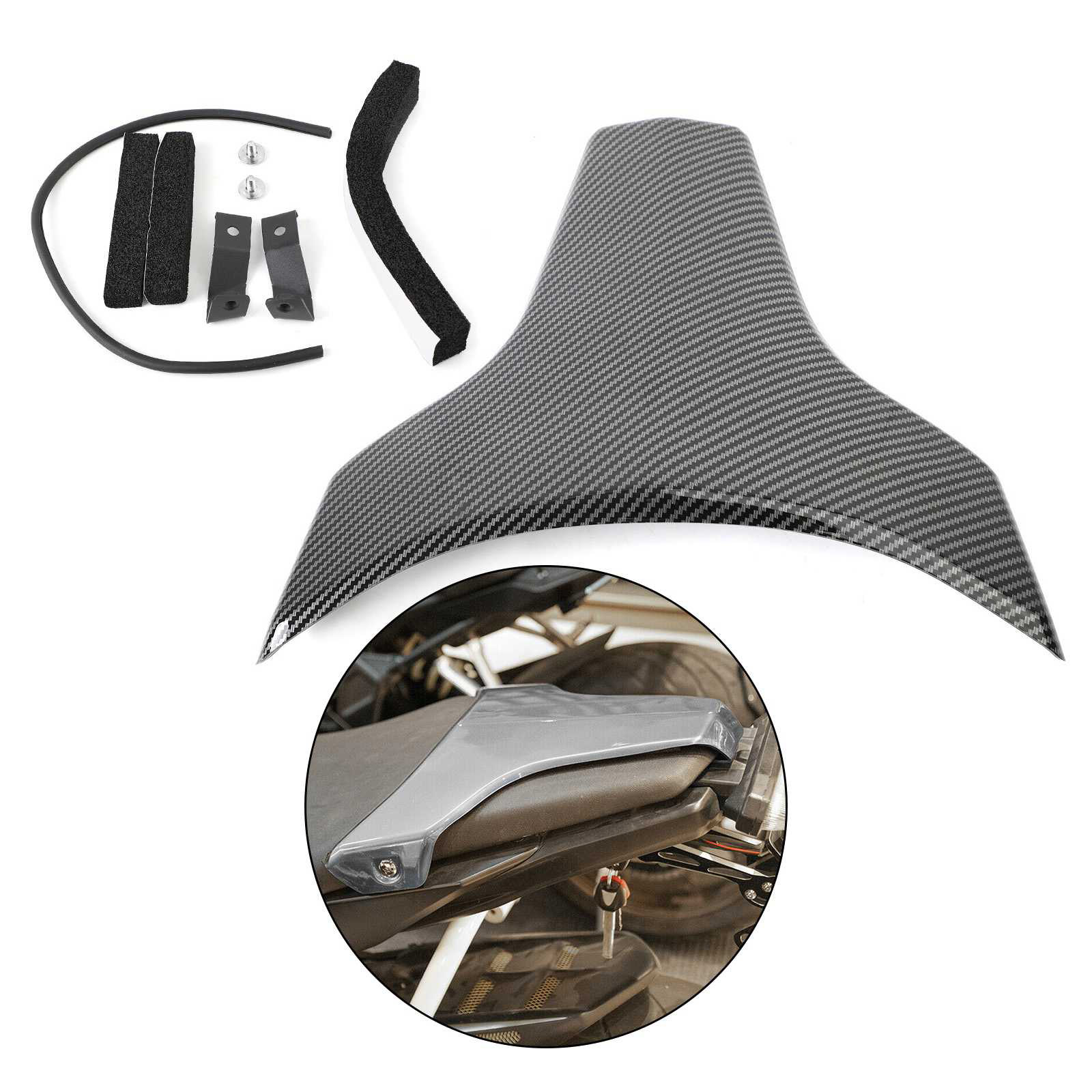 Rear Pillion Seat Cowl Fairing Cover For Yamaha MT-09 2017-2020 Carbon