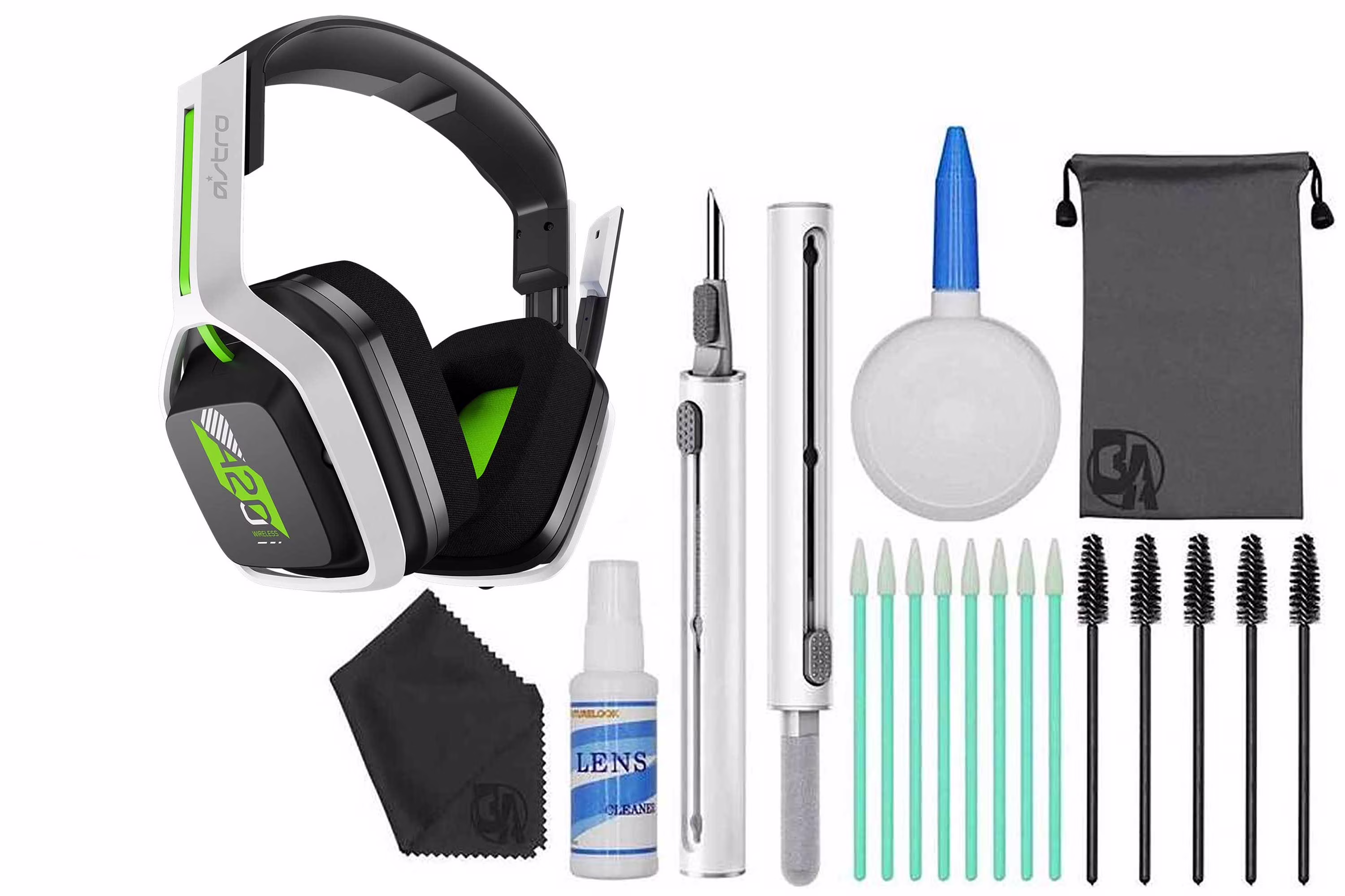 ASTRO Gaming A20 Wireless Headset Gen 2 for Xbox Series X | S, Xbox One, PC & Mac Like New White /Green