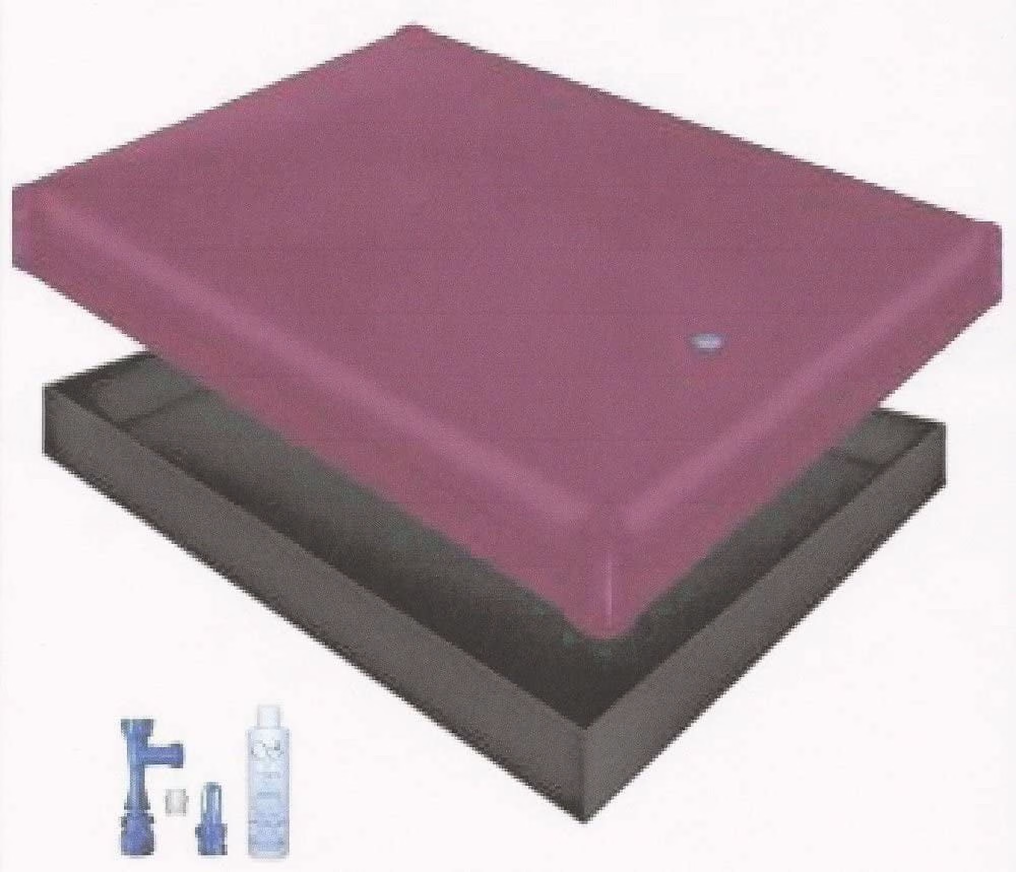 Flow WATERBED Mattress/Liner/Fill Drain/Conditioner KIT (California King 72X84 1FFS1)