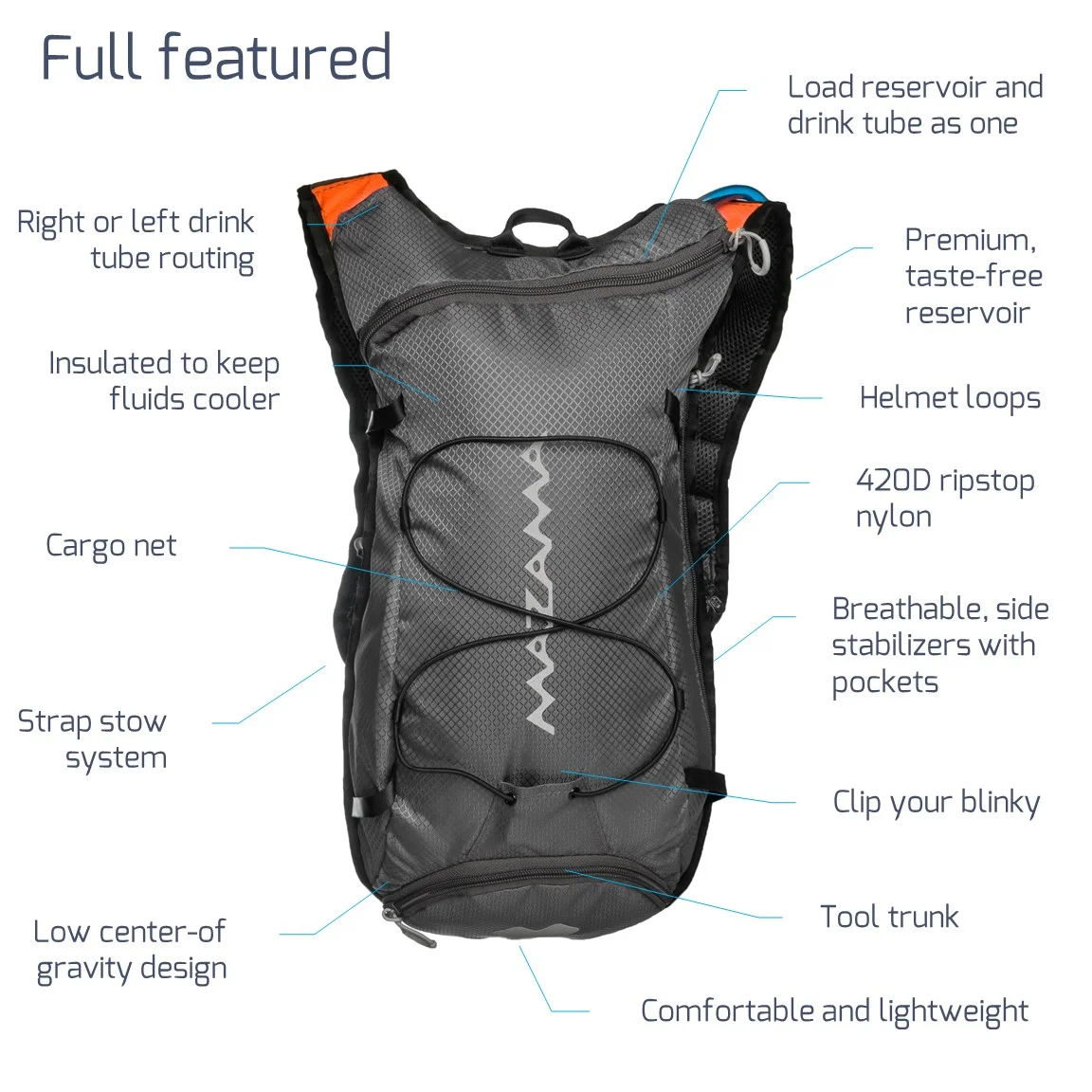 Tumalo Hydration Pack by Mazama Designs