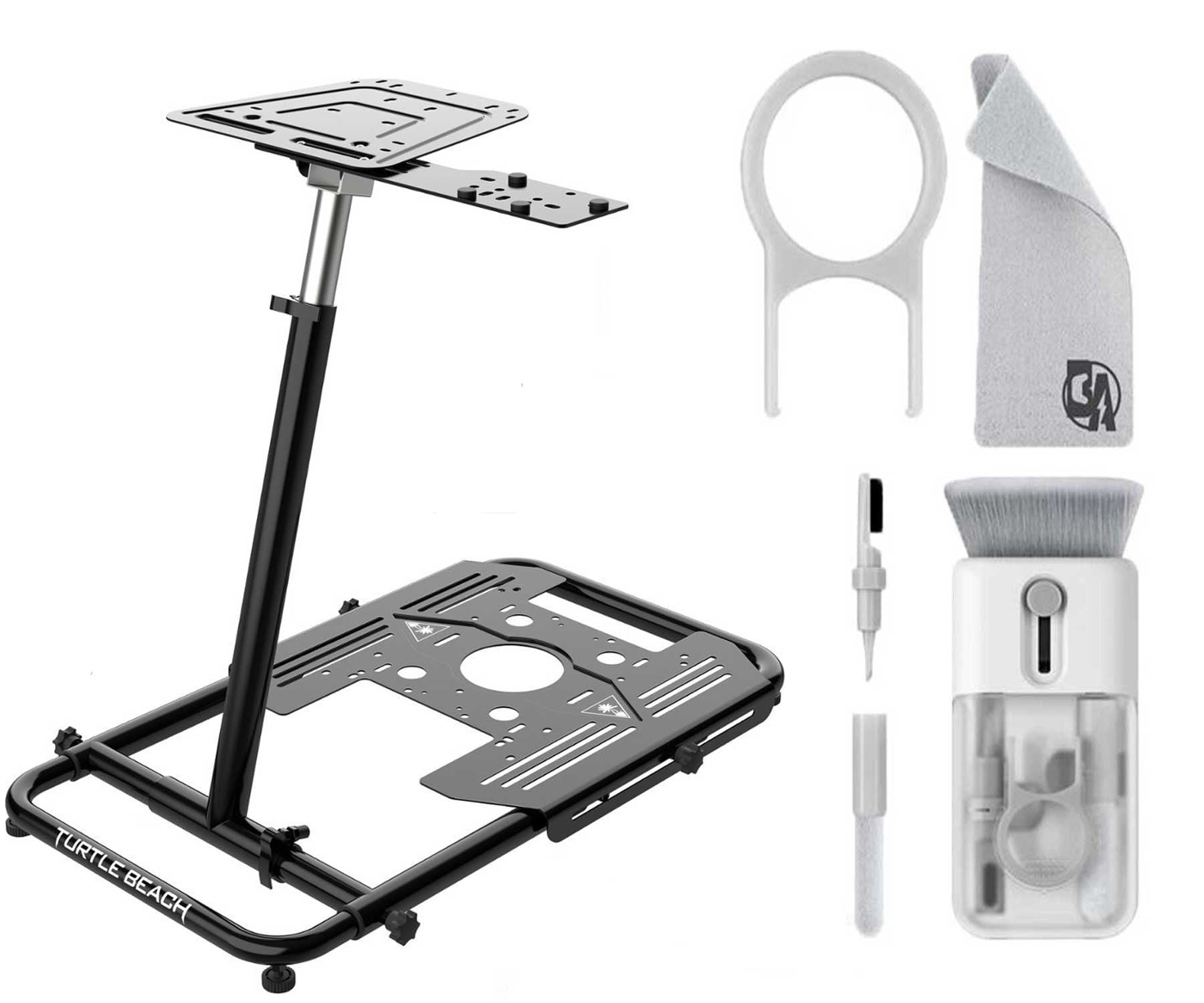 Pre-Owned Turtle Beach VelocityOne Stand - Black With Cleaning Electric kit Bolt Axtion Bundle (Refurbished: Like New)