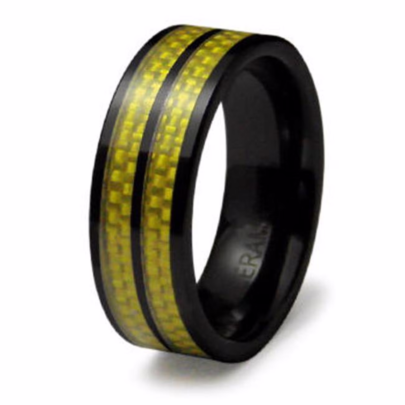 EWC R40001-090 Ceramic Ring with Carbon Fiber Inlay - Size 9