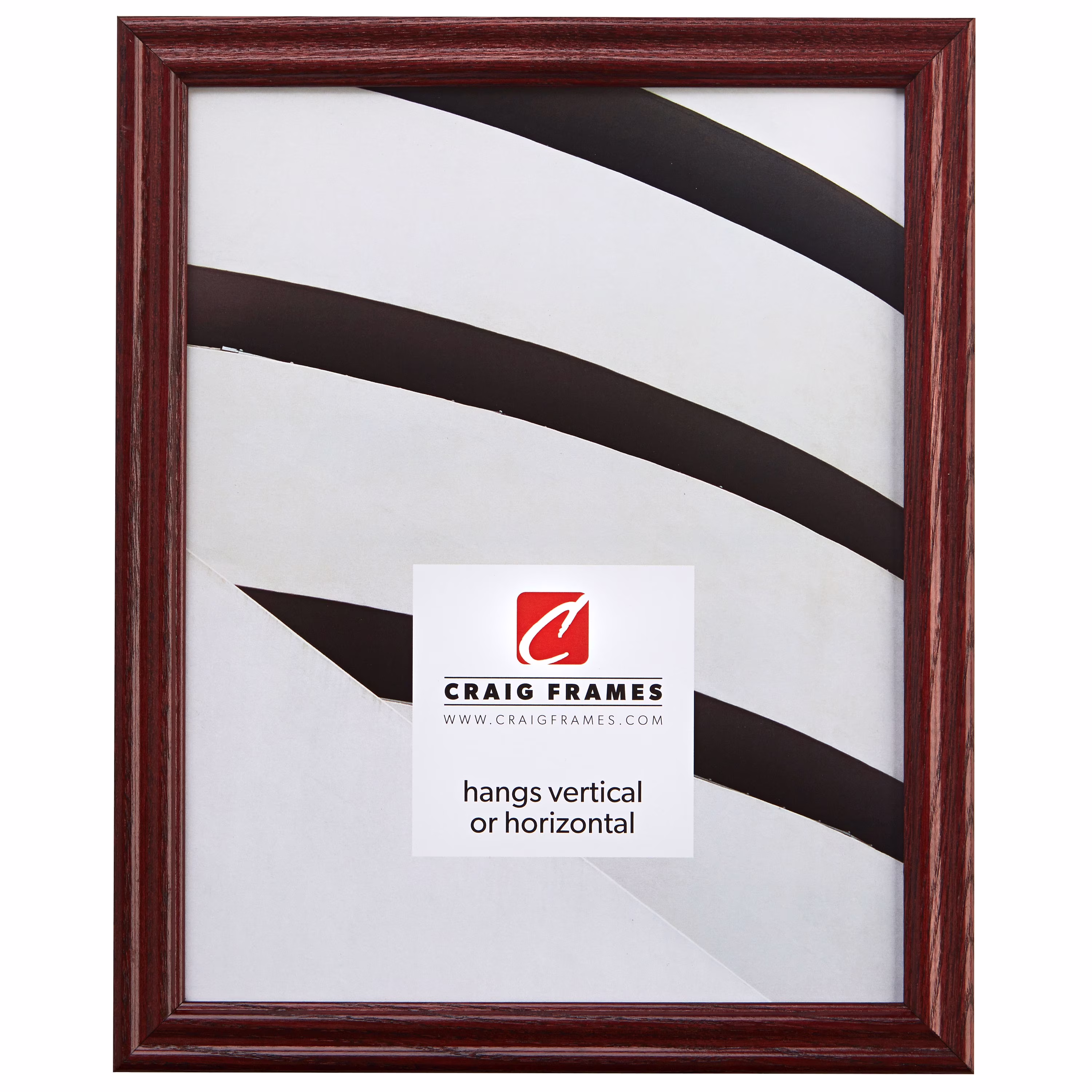 Craig Frames Wiltshire 200, 8x28 inch Traditional Red Hardwood Picture Frame