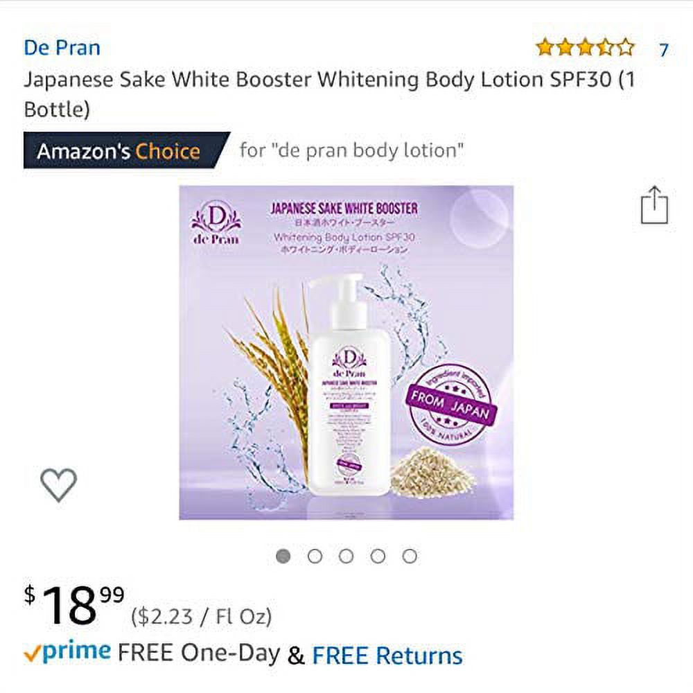 dePran | Japanese Rice Sake Booster Body Lotion SPF30