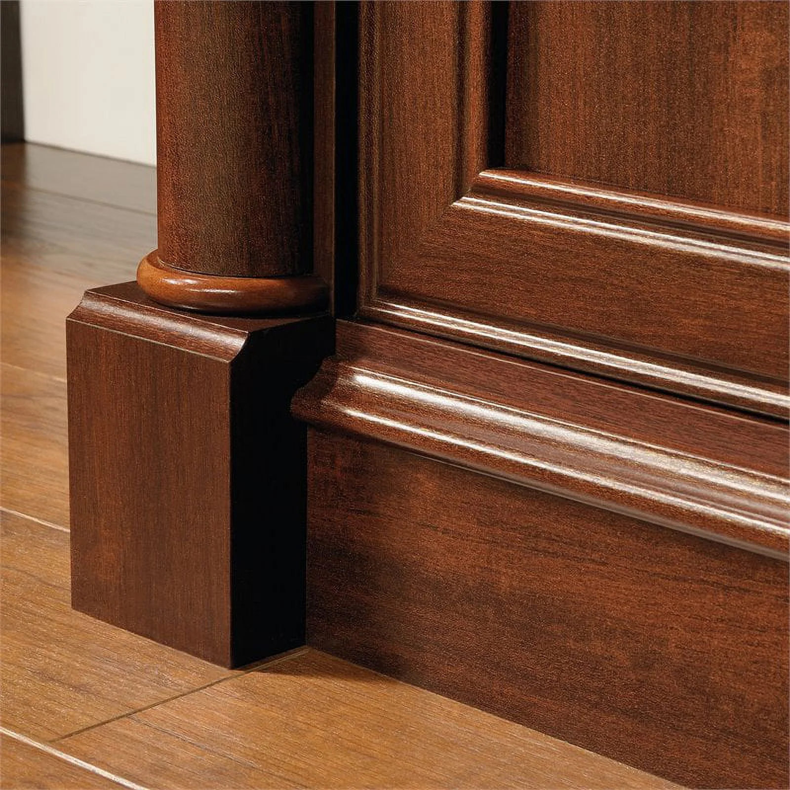 Bowery Hill Computer Desk with Hutch in Cherry