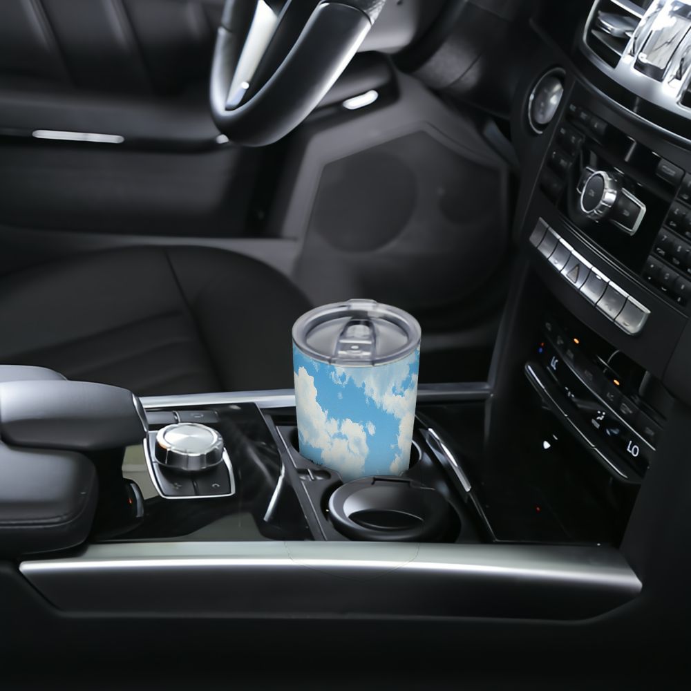 JEUXUS Tumbler Double Wall Stainless Steel Cup lion family Printed Insulated Coffee Cups Car Mug Home Office Travel