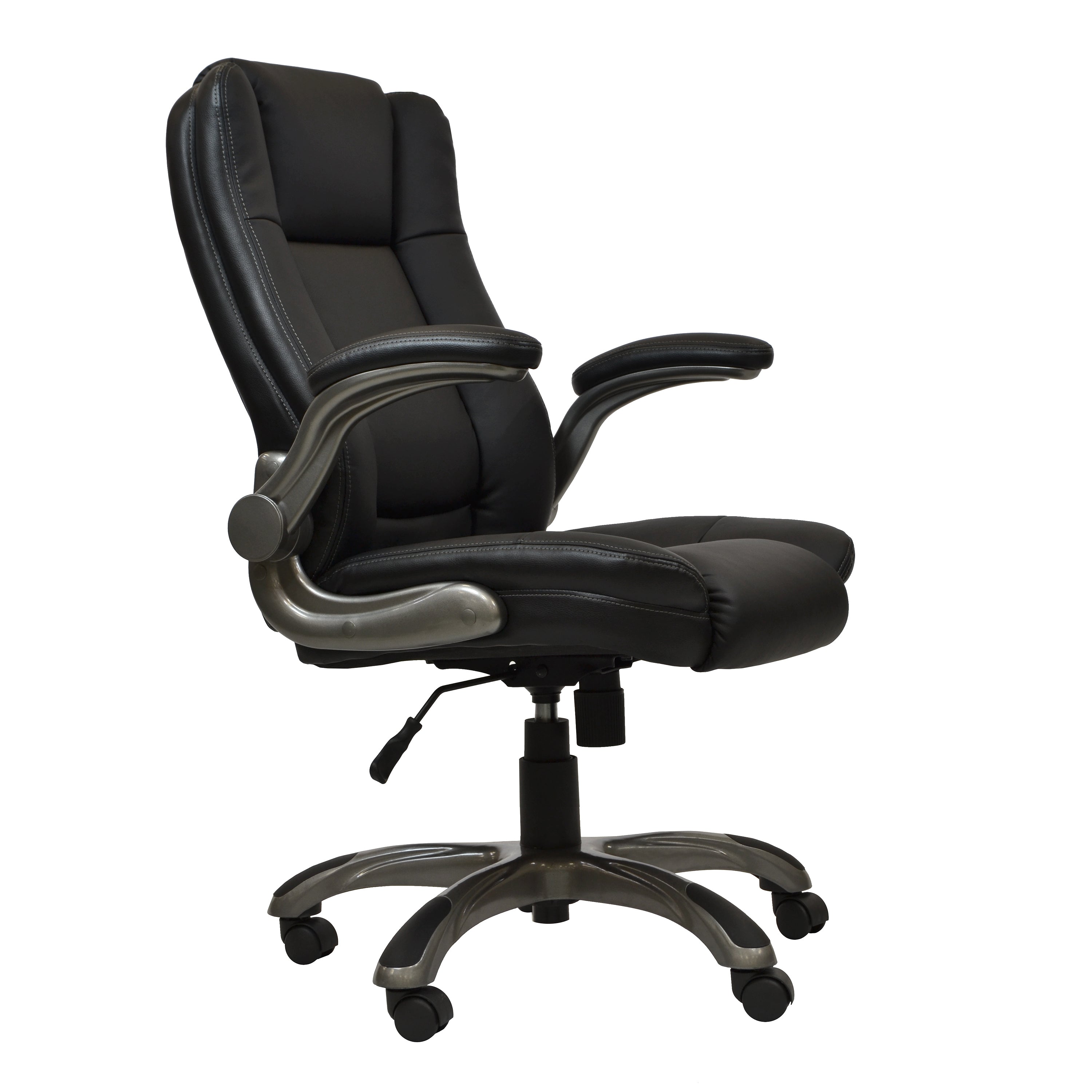 Ergo Flex Executive Office Chair with Flip-up Arms - Black