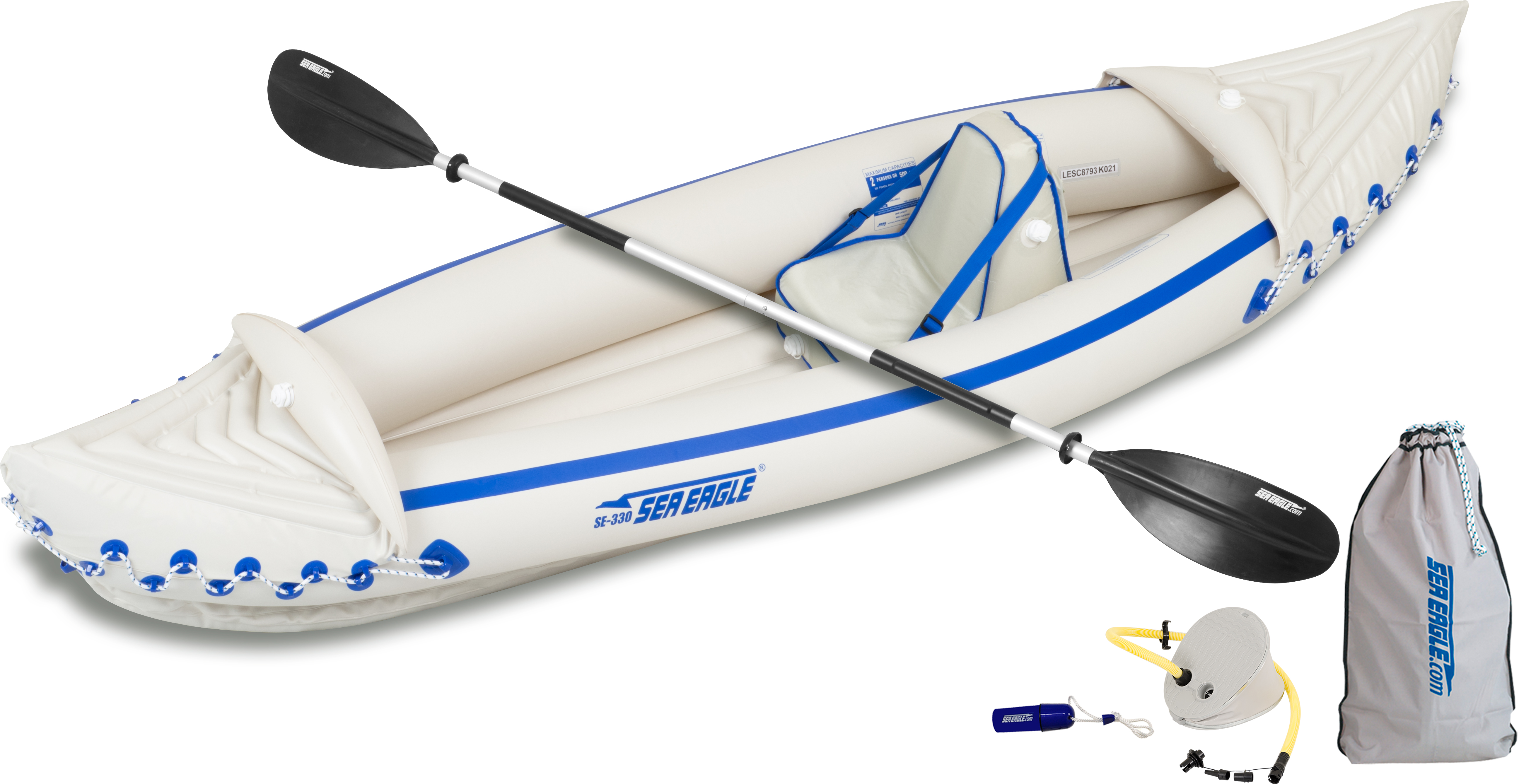 Sea Eagle SE330 Inflatable Pro Solo Sport Kayak