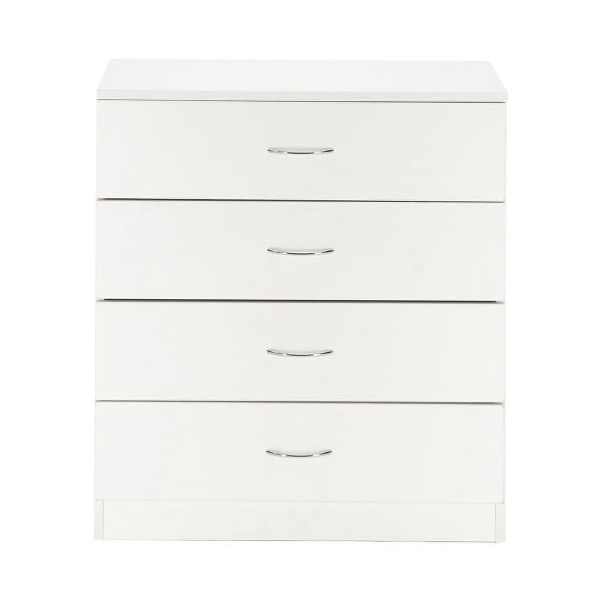 Arturesthome MDF Wood Simple 4-Drawer Dresser White