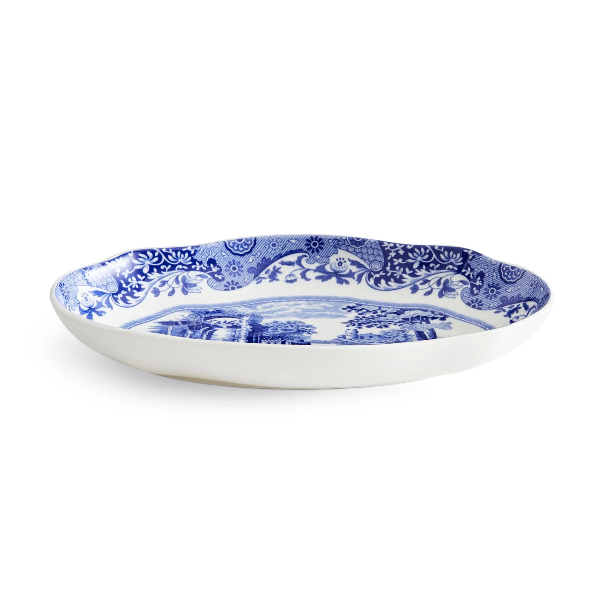 Spode Blue Italian Pickle Dish, Blue/White