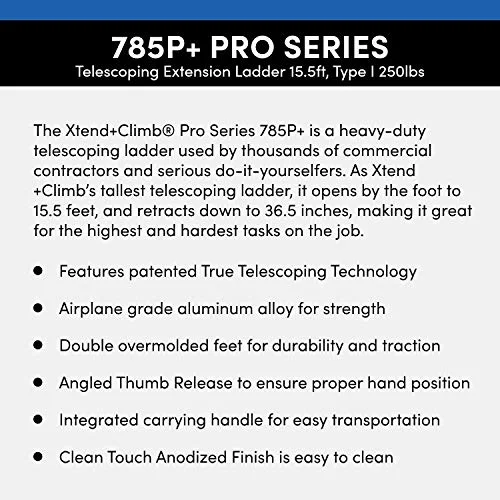 Xtend + Climb Telescoping Ladder,Extended 15 ft. 6