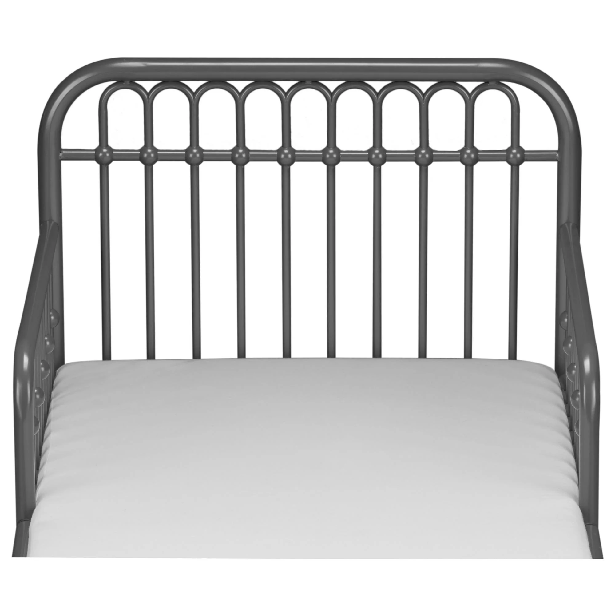 Little Seeds Monarch Hill Ivy Metal Toddler Bed, Graphite Gray