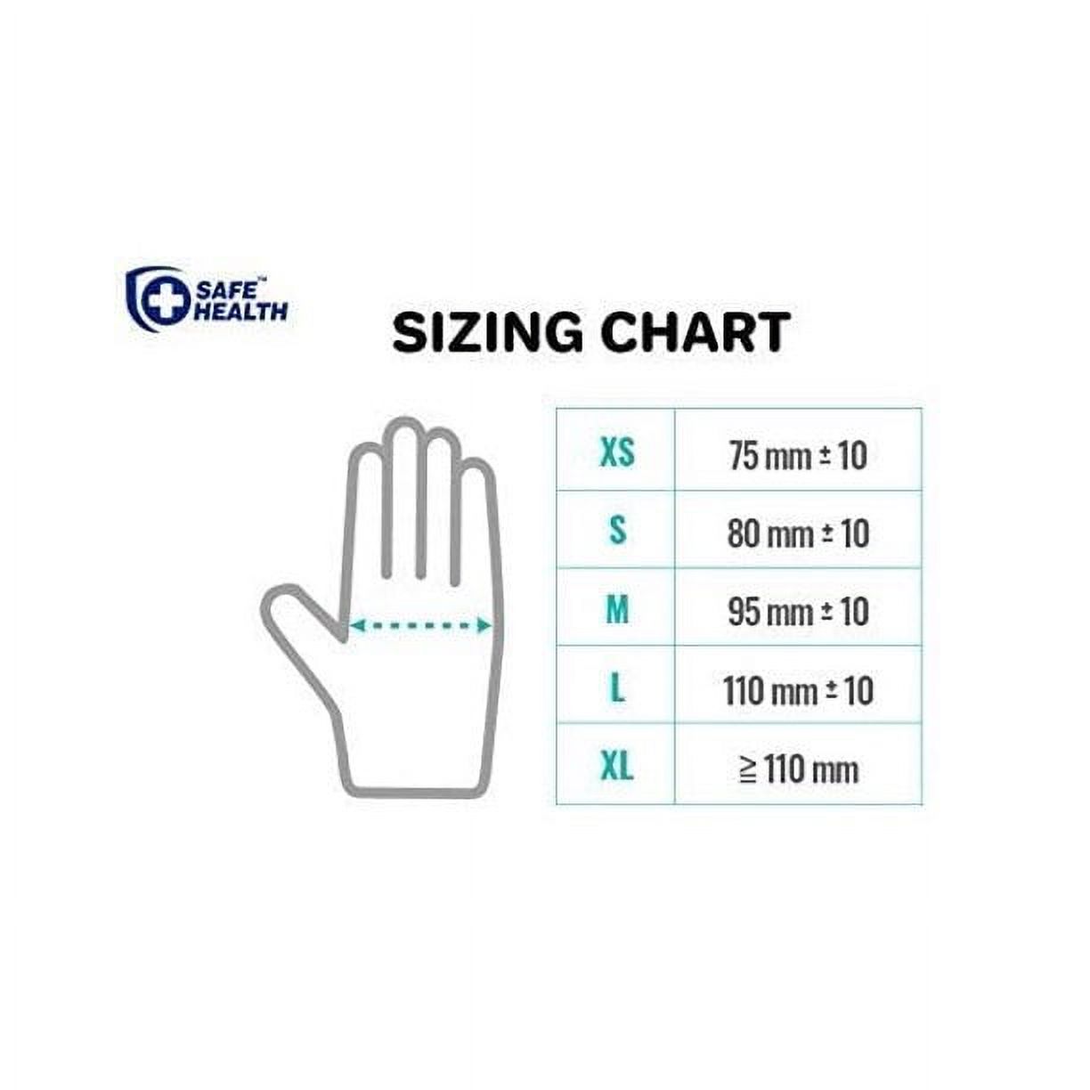 Safe Health Vinyl Exam Gloves, Box of 100, Disposable, Powder-Free, Latex-Free, Large, Clear SVF4C3-BX-L