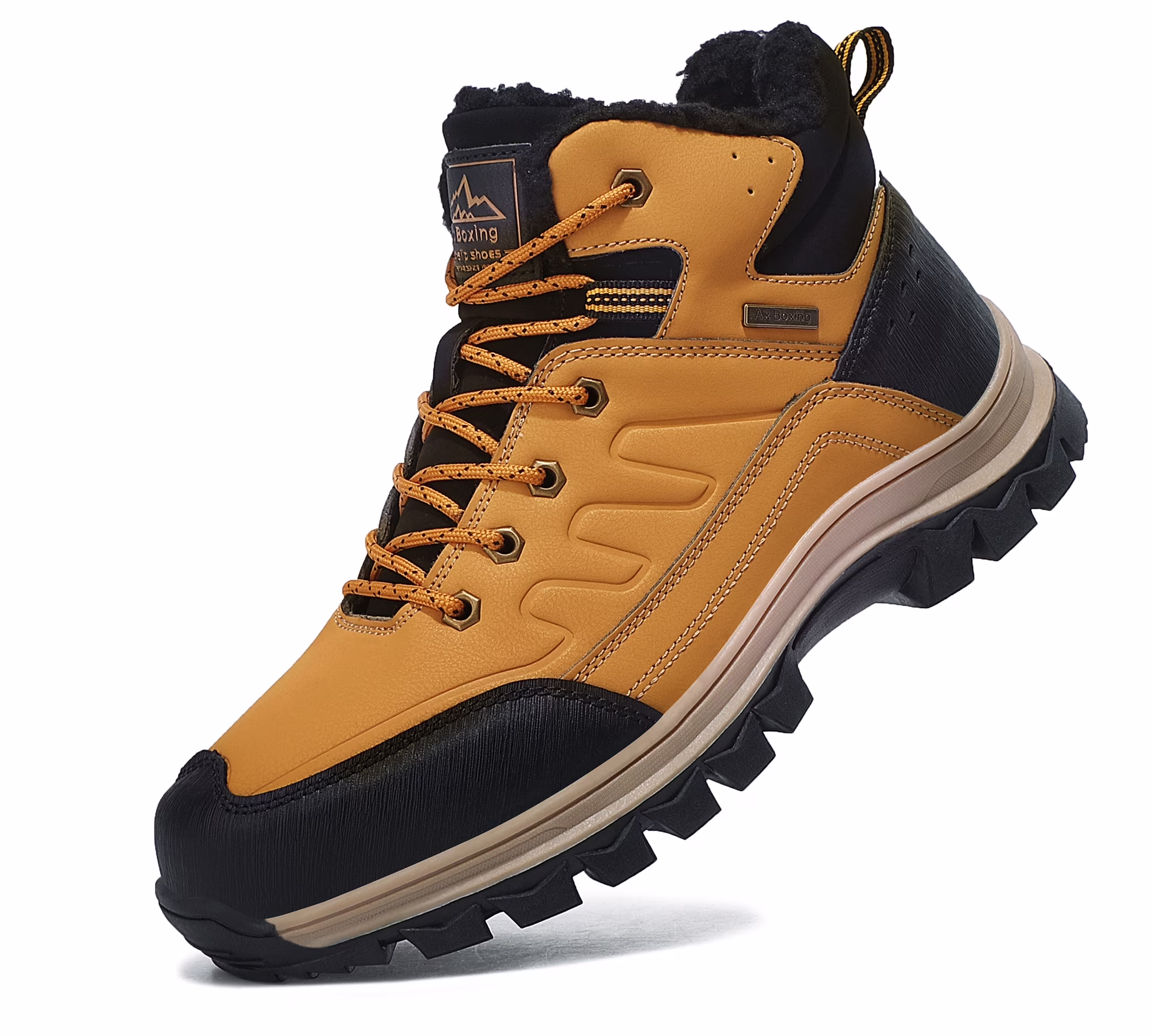 TOPIO Men's Snow Hiking Boots Outdoor Winter Snow Boots