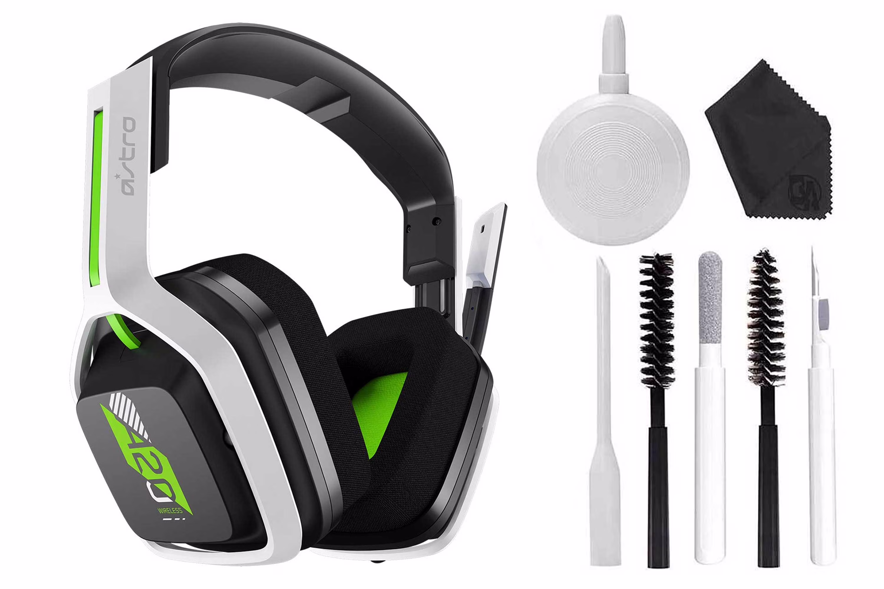ASTRO Gaming A20 Wireless Headset Gen 2 for Xbox Series X | S, Xbox One, PC & Mac Like New White /Green