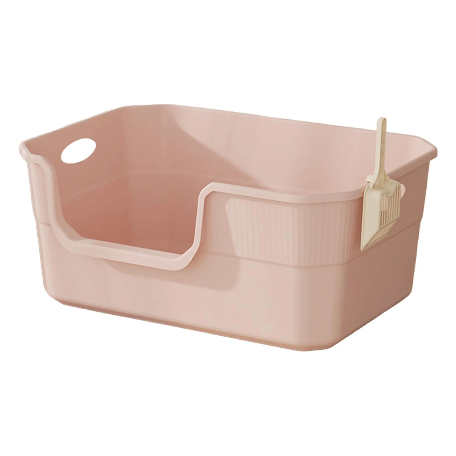 TOOYFUL Cat Litter Boxes Kitten Toilet Heighten Sand Box Container Cat Sand Box Open Top Pet Litter Tray for All Kinds of Cat Litter