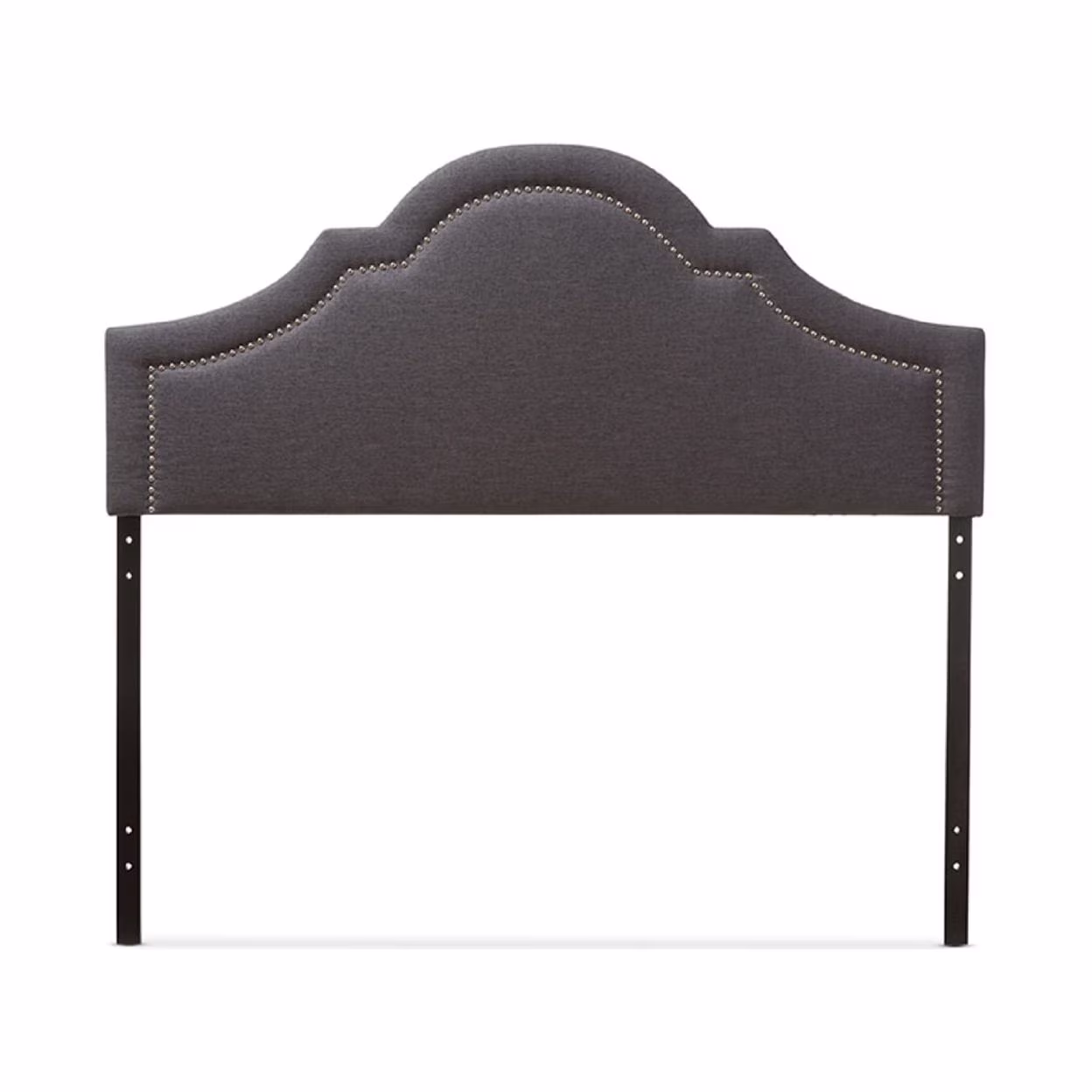 Baxton Studio Rita Modern and Contemporary Dark Grey Fabric Upholstered Queen Size Headboard,Wholesale Interiors