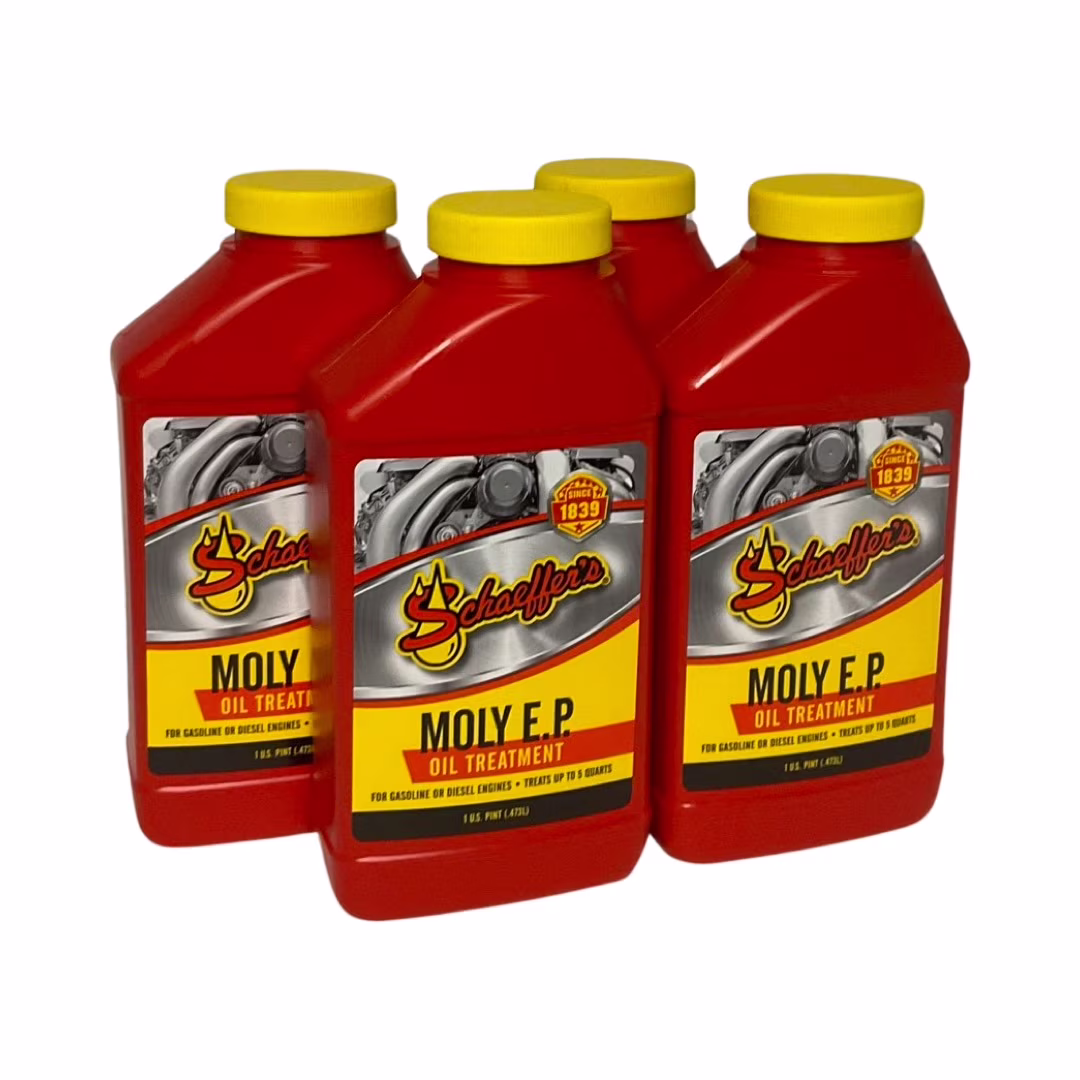 Schaeffer's 0132 - 4 Pack Moly E.P (Extreme Pressure) Oil Treatment for Diesel & Gasoline Engines - 1 pt. ea.