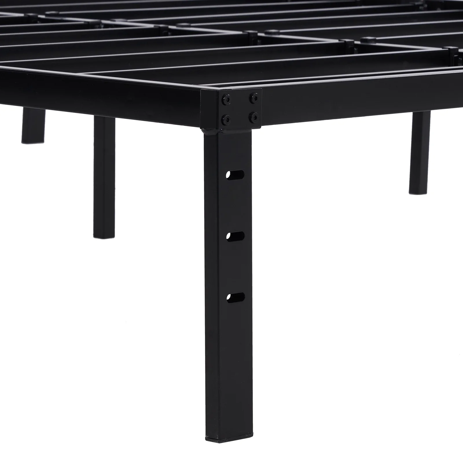 Roxona Simple Basic Iron Bed Frame Iron Bed 195.5*142.2*35.5cm Bed Height 14