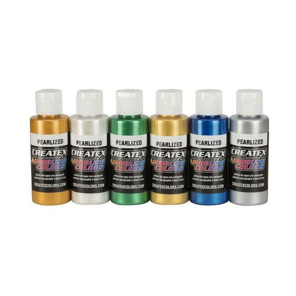 CREATEX COLORS / IWATA 5804 AIRBRUSH PEARL SET 6X2OZ