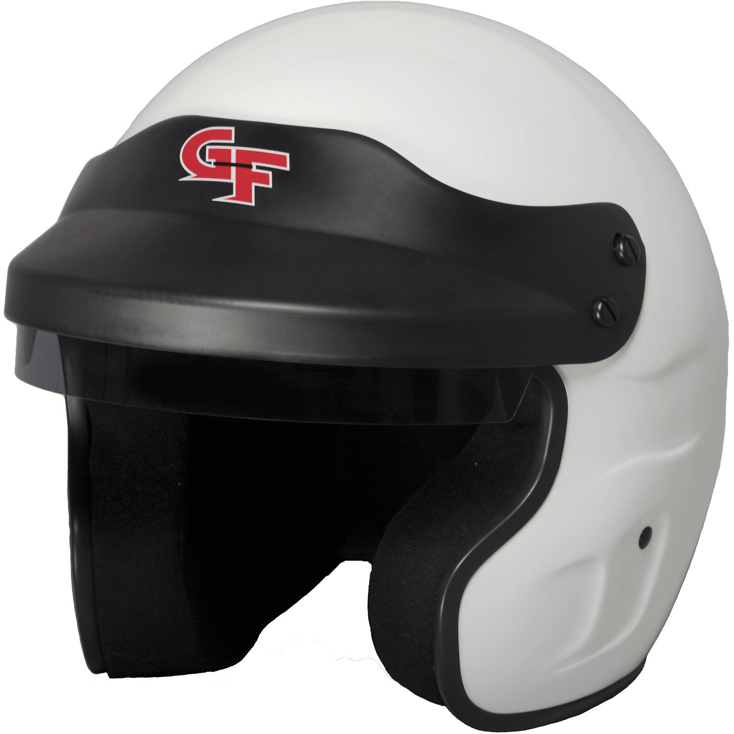 G-FORCE 13002LRGWH Helmet - GF1 - Open Face - Snell SA2020 White - Large