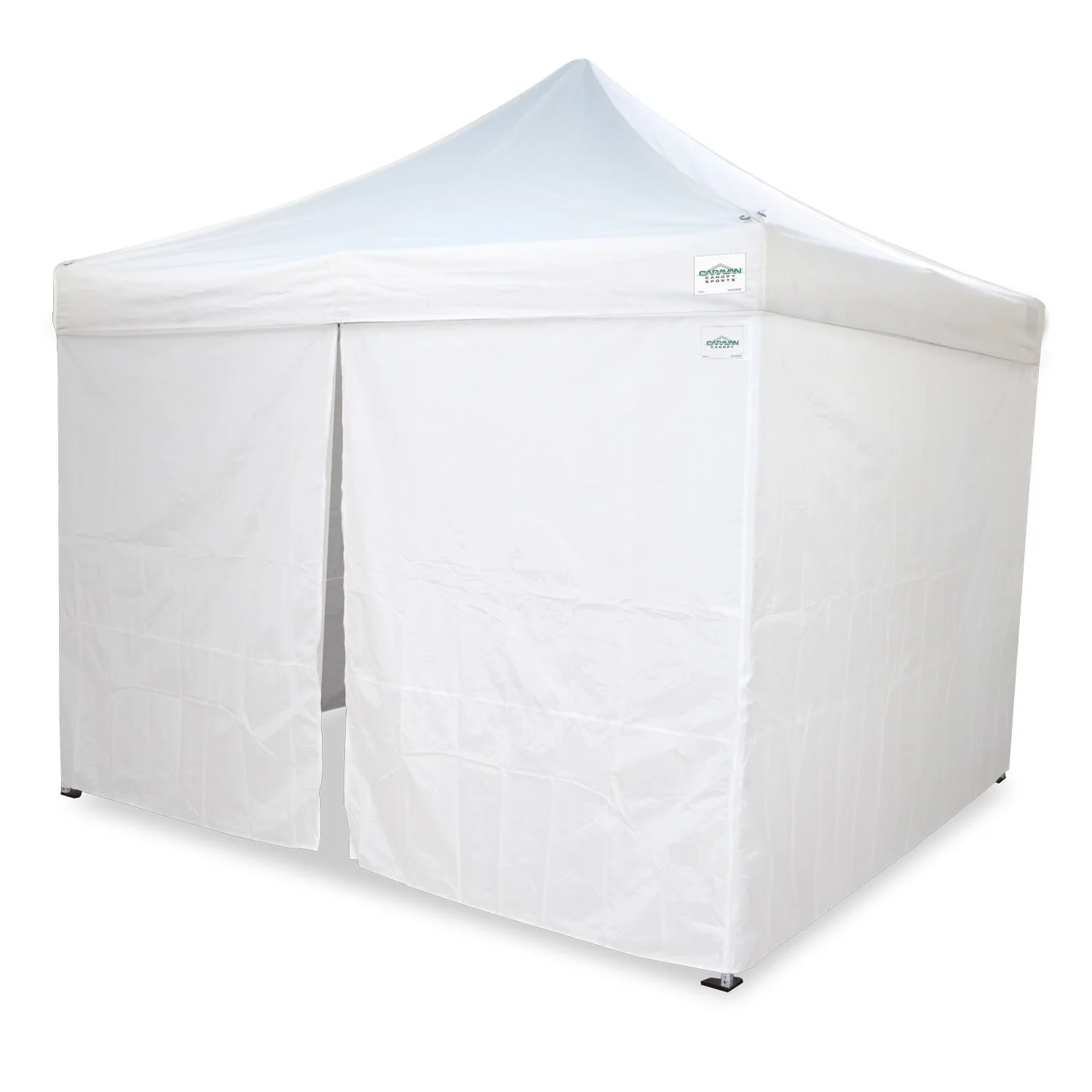 Caravan Canopy Pro 2 12 x 12 Foot Straight Leg Instant Canopy & Sidewalls, White