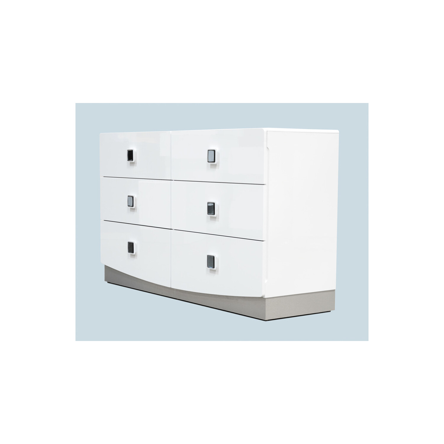 Best Master France 5-Piece Faux Leather Cali King Bedroom Set in White Lacquer