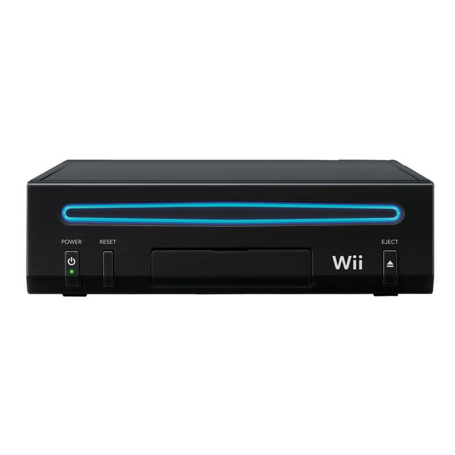 Pre-Owned Nintendo Wii Black Gaming Console + HDMI Cable Cleaning Kit BOLT AXTION Bundle (Refurbished: Like New)