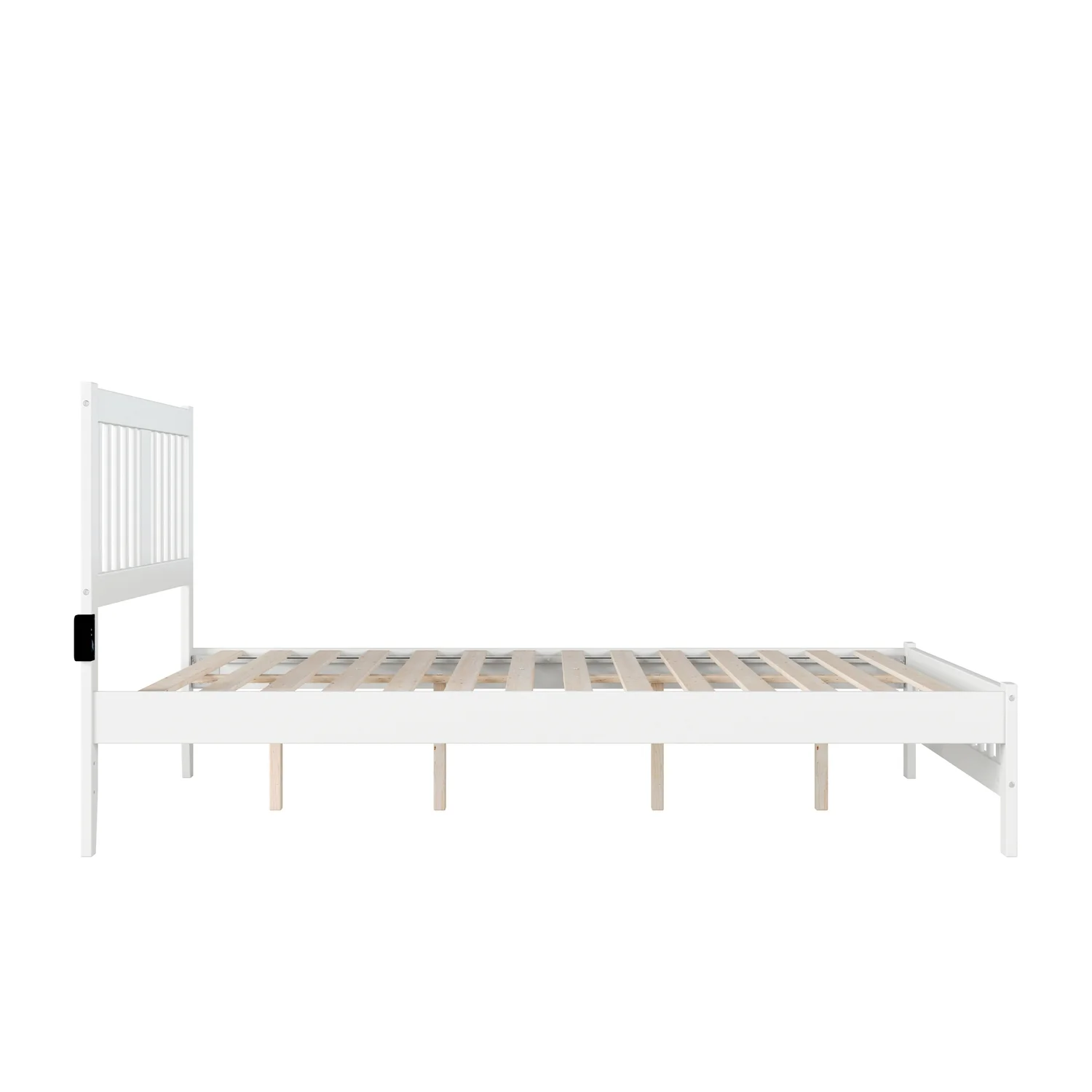 AFI Tahoe Traditional Wood Queen Bed with Footboard in White